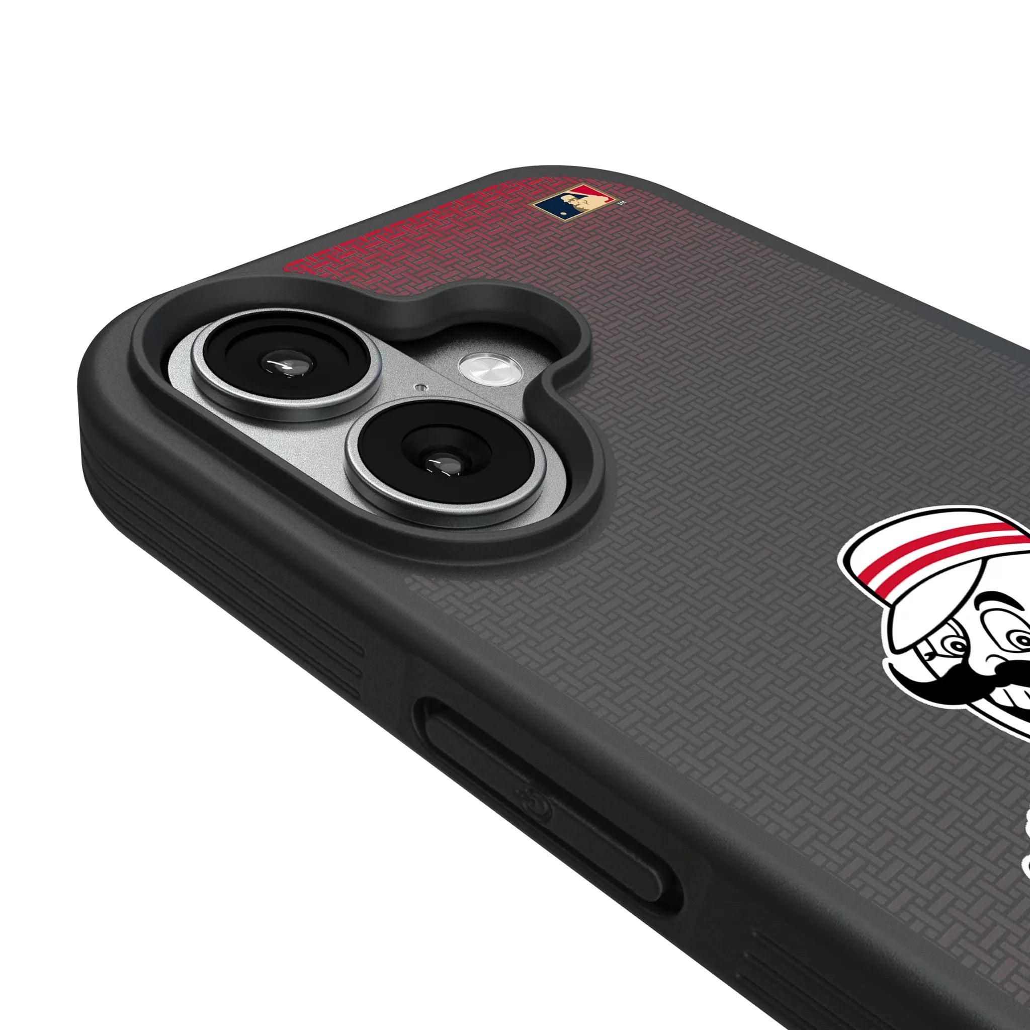 Cincinnati Reds 1953-1967 - Cooperstown Collection Linen iPhone Bump Phone Case for Apple iPhone - Detail#Device_iPhone 17