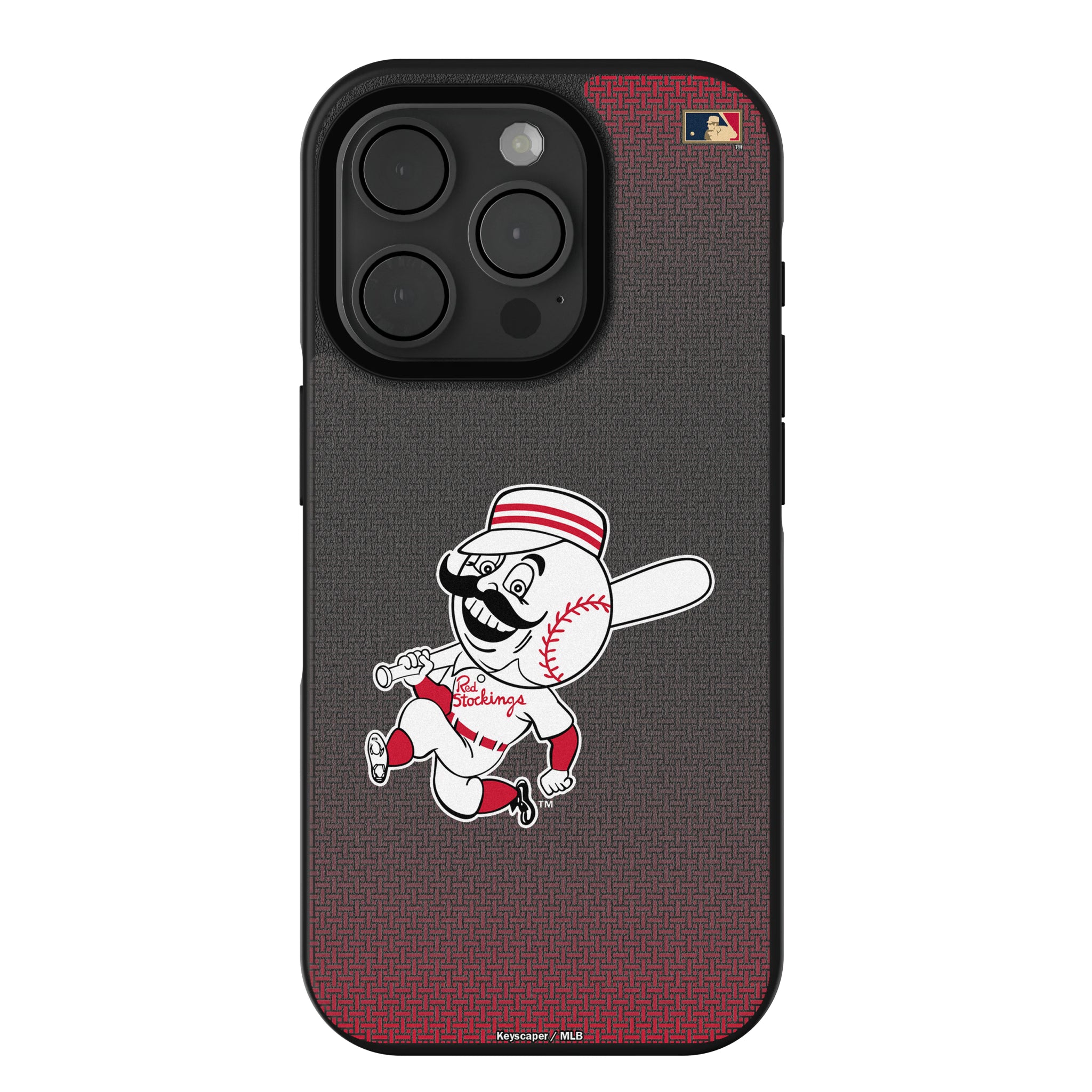 Cincinnati Reds 1953-1967 - Cooperstown Collection Linen iPhone Bump Phone Case for Apple iPhone