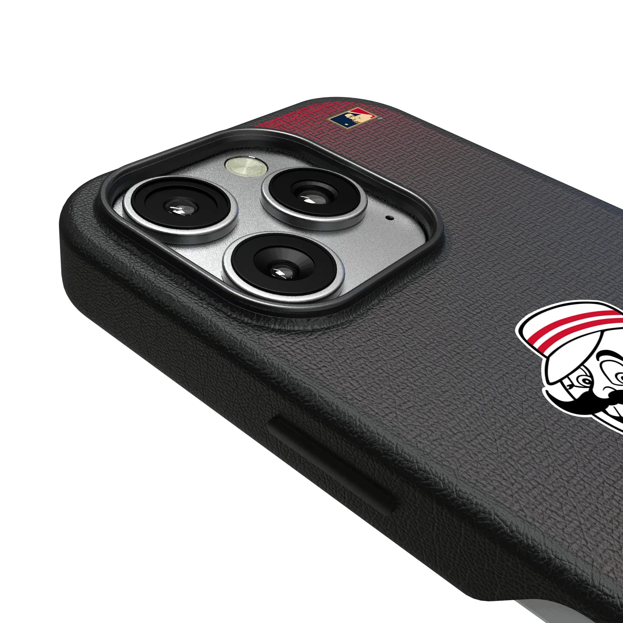 Cincinnati Reds 1953-1967 - Cooperstown Collection Linen iPhone MagSafe Compatible Phone Case for Apple iPhone - Detail