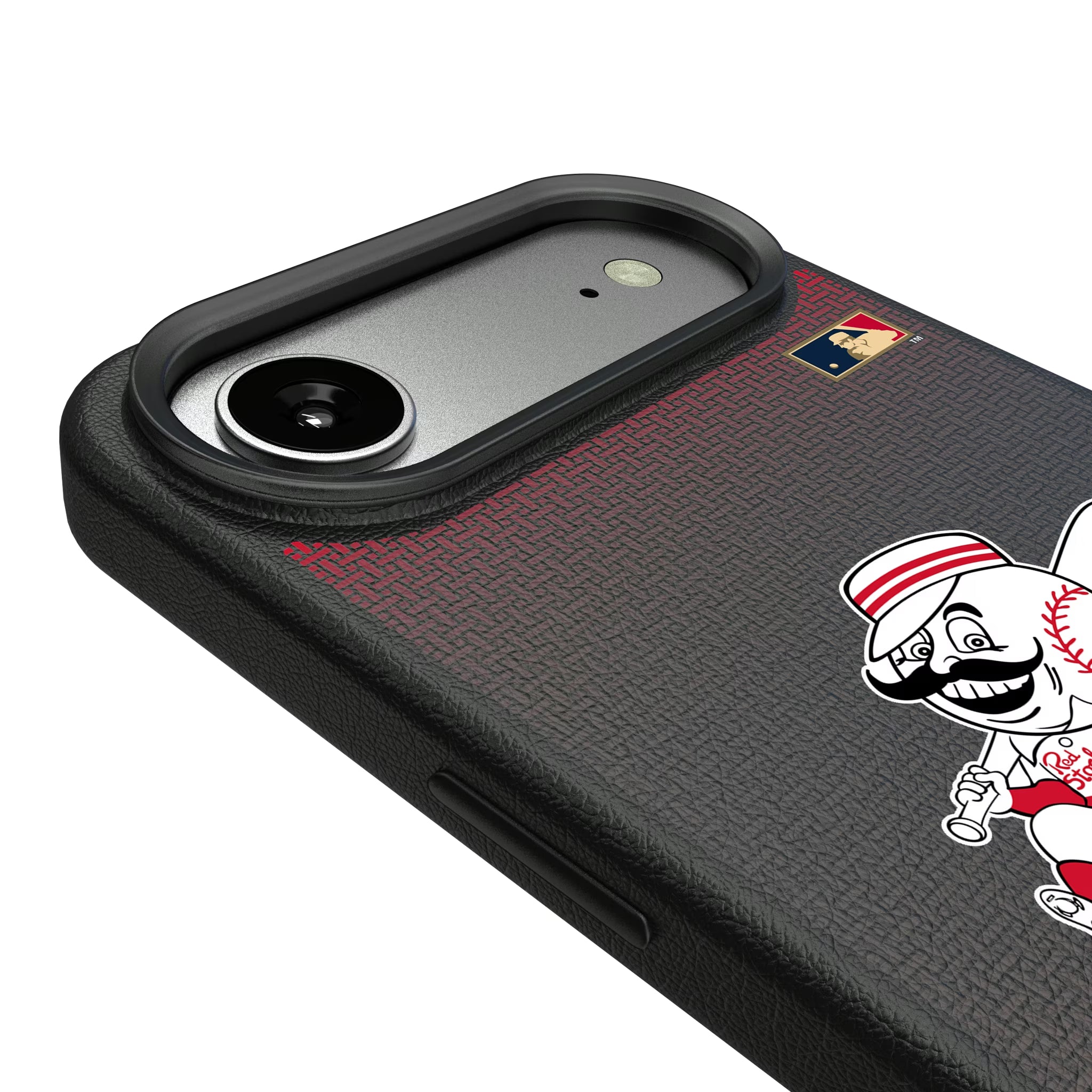 Cincinnati Reds 1953-1967 - Cooperstown Collection Linen iPhone MagSafe Compatible Phone Case for Apple iPhone - Detail#Device_iPhone Air