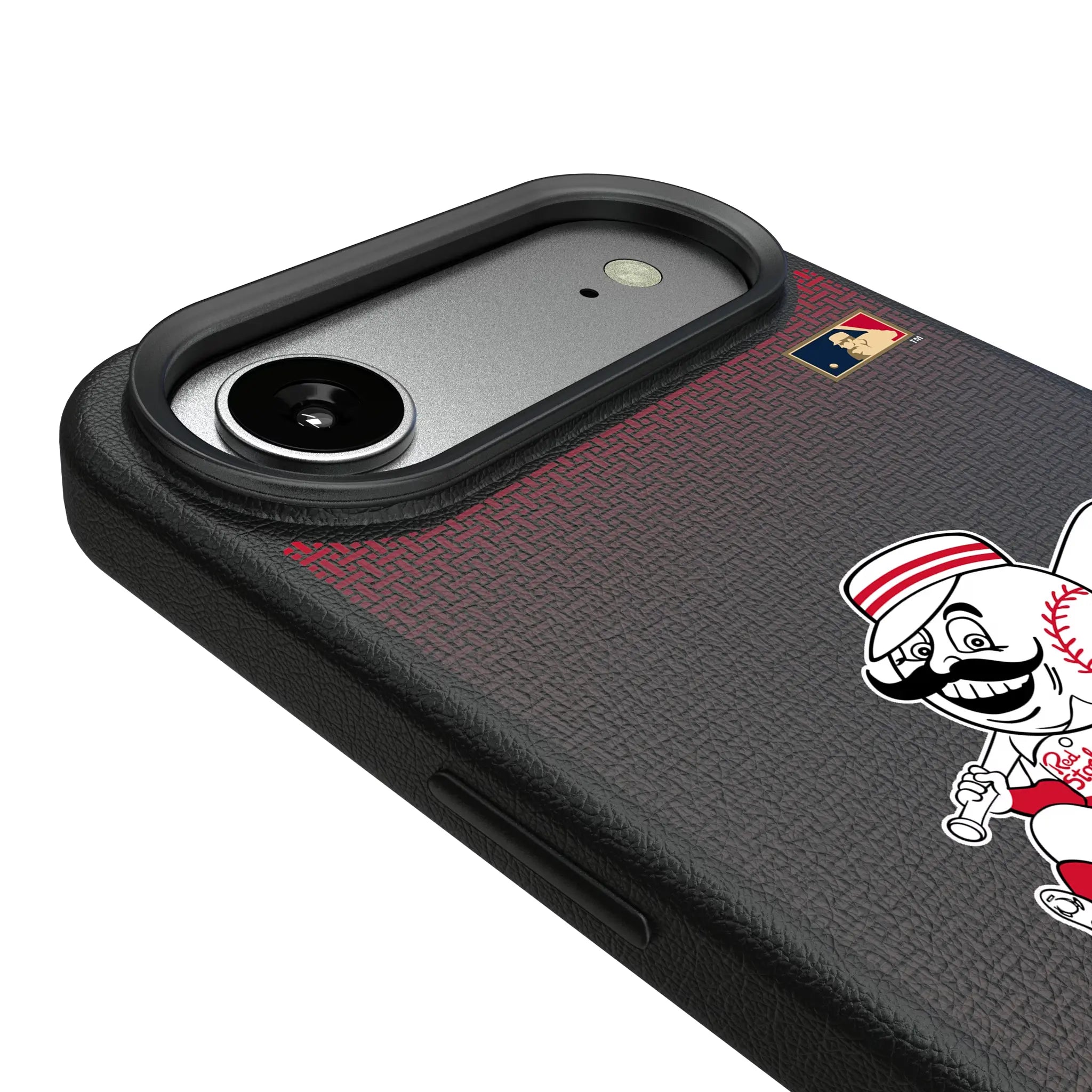 Cincinnati Reds 1953-1967 - Cooperstown Collection Linen iPhone MagSafe Compatible Phone Case for Apple iPhone - Detail#Device_iPhone Air