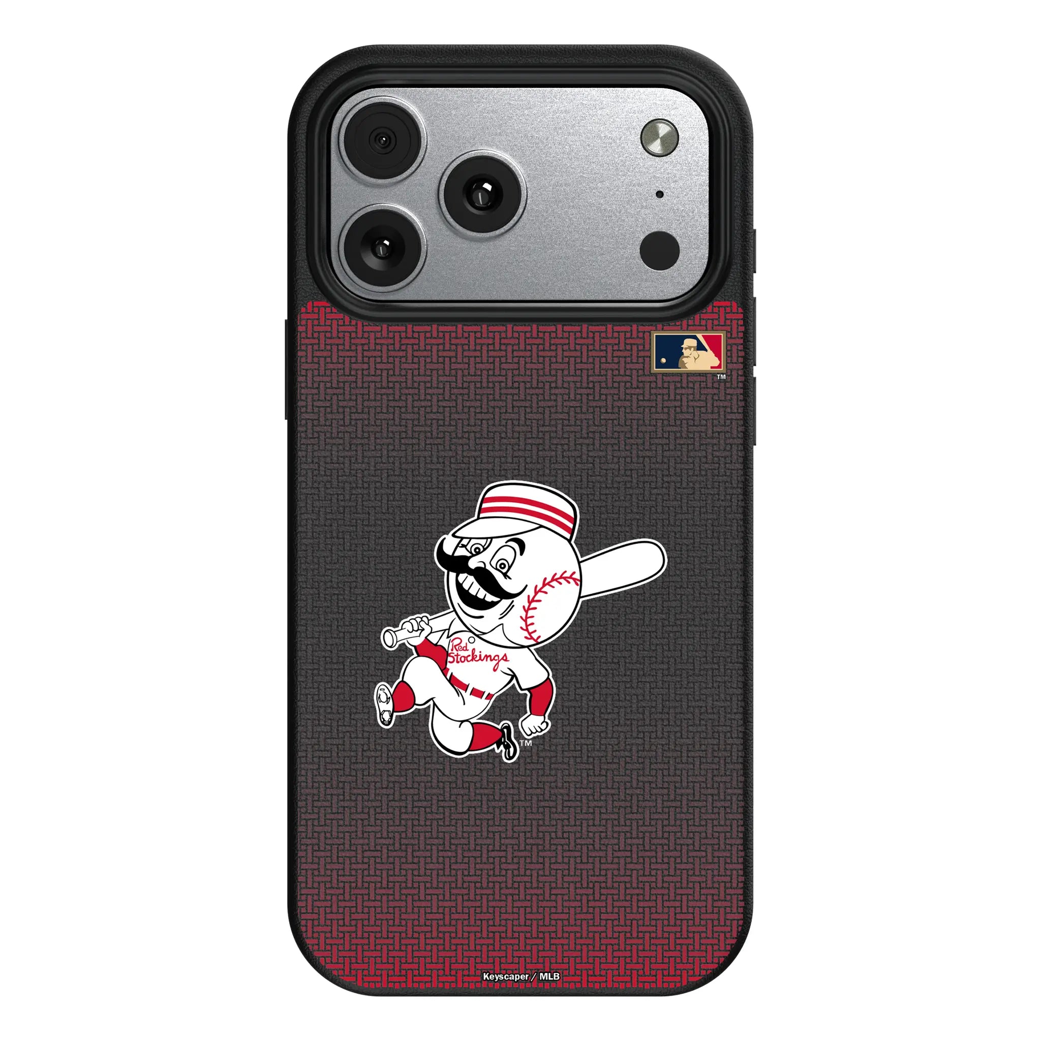 Cincinnati Reds 1953-1967 - Cooperstown Collection Linen iPhone MagSafe Compatible Phone Case for Apple iPhone#Device_iPhone 17 Pro Max