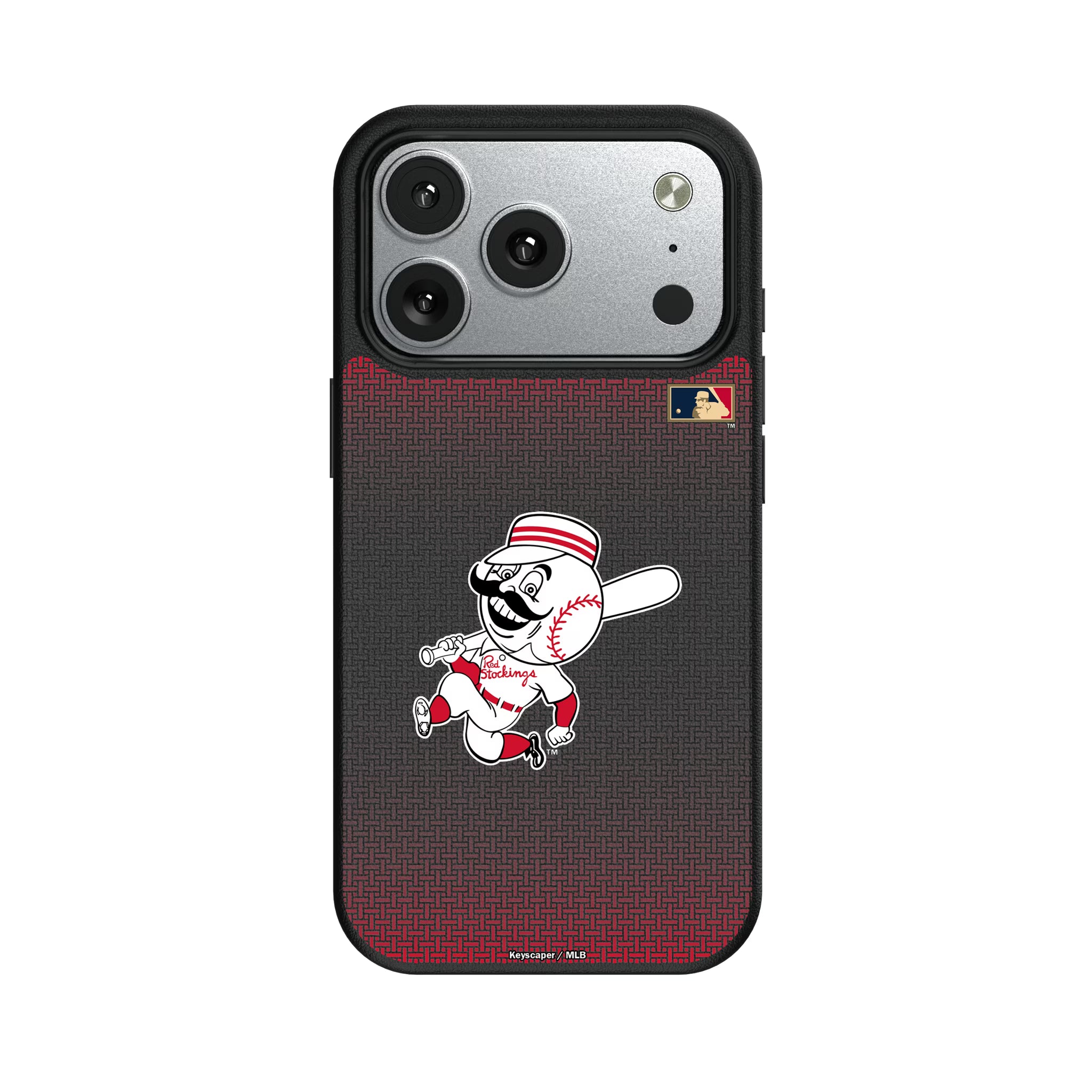 Cincinnati Reds 1953-1967 - Cooperstown Collection Linen iPhone MagSafe Compatible Phone Case for Apple iPhone#Device_iPhone 17 Pro