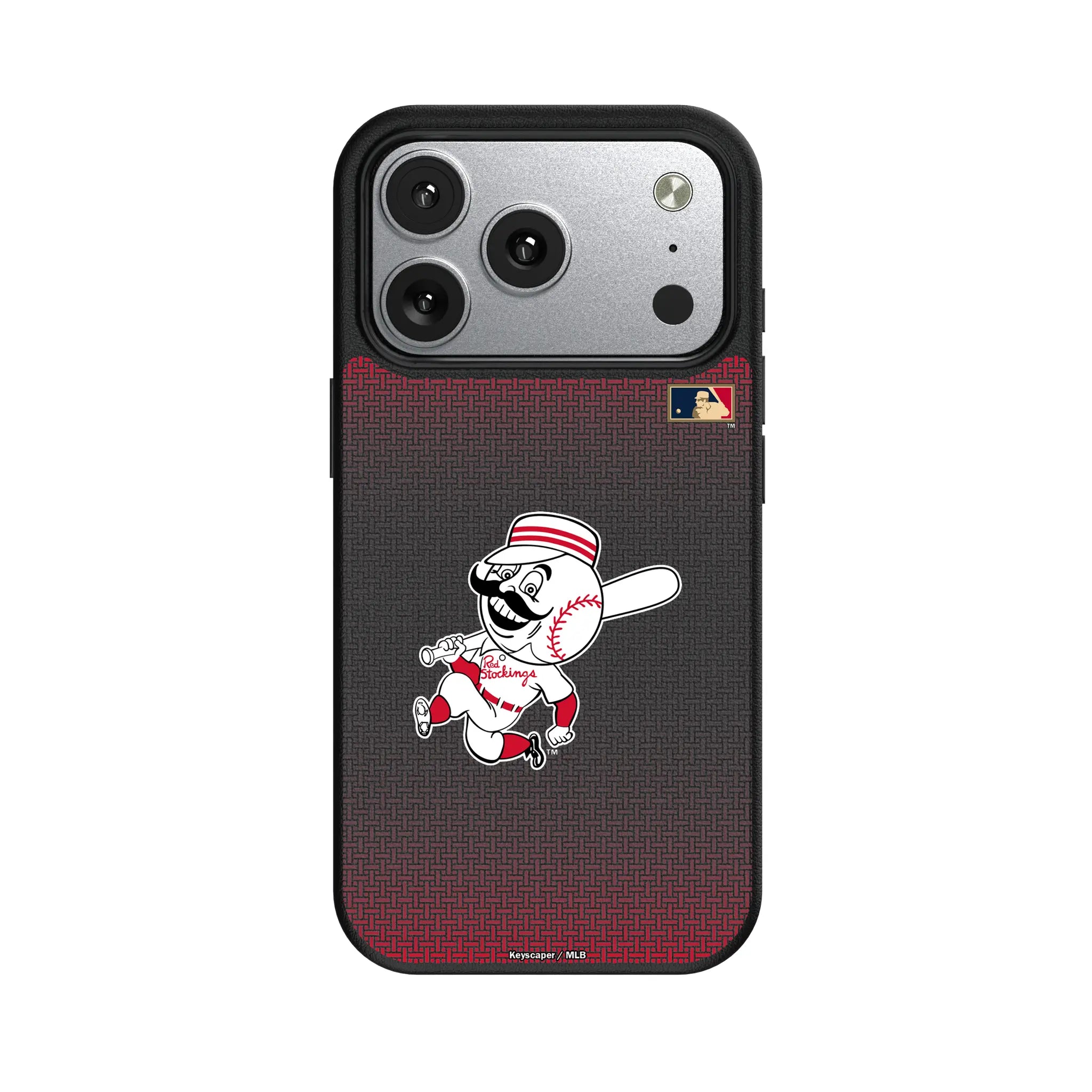 Cincinnati Reds 1953-1967 - Cooperstown Collection Linen iPhone MagSafe Compatible Phone Case for Apple iPhone#Device_iPhone 17 Pro
