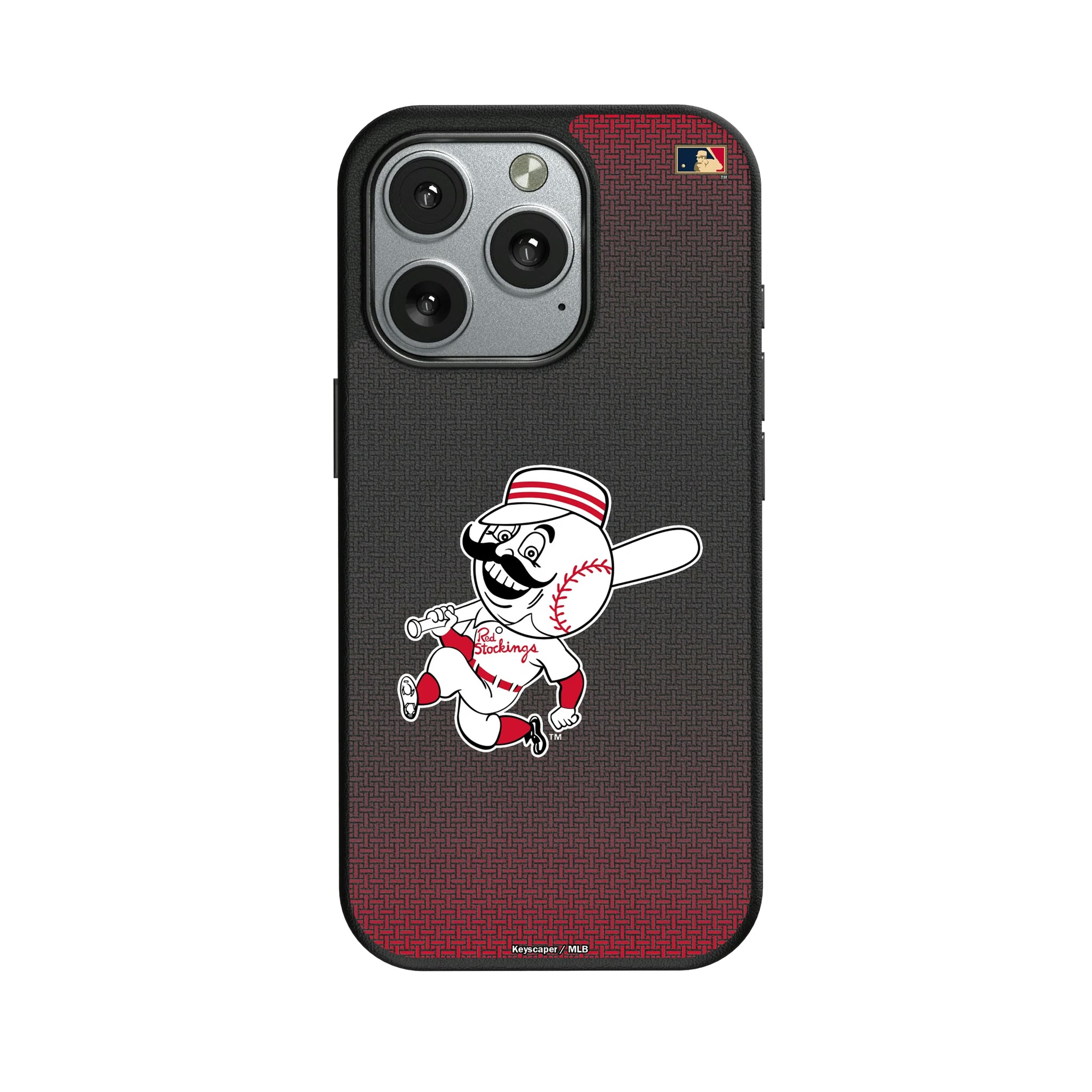 Cincinnati Reds 1953-1967 - Cooperstown Collection Linen iPhone MagSafe Compatible Phone Case for Apple iPhone