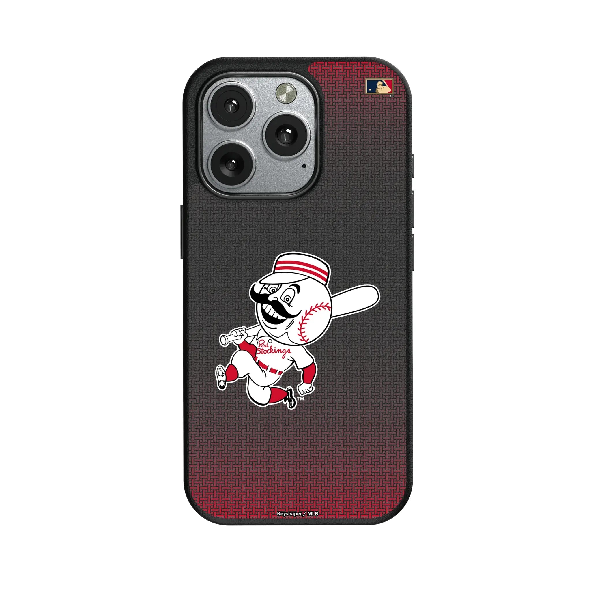 Cincinnati Reds 1953-1967 - Cooperstown Collection Linen iPhone MagSafe Compatible Phone Case for Apple iPhone