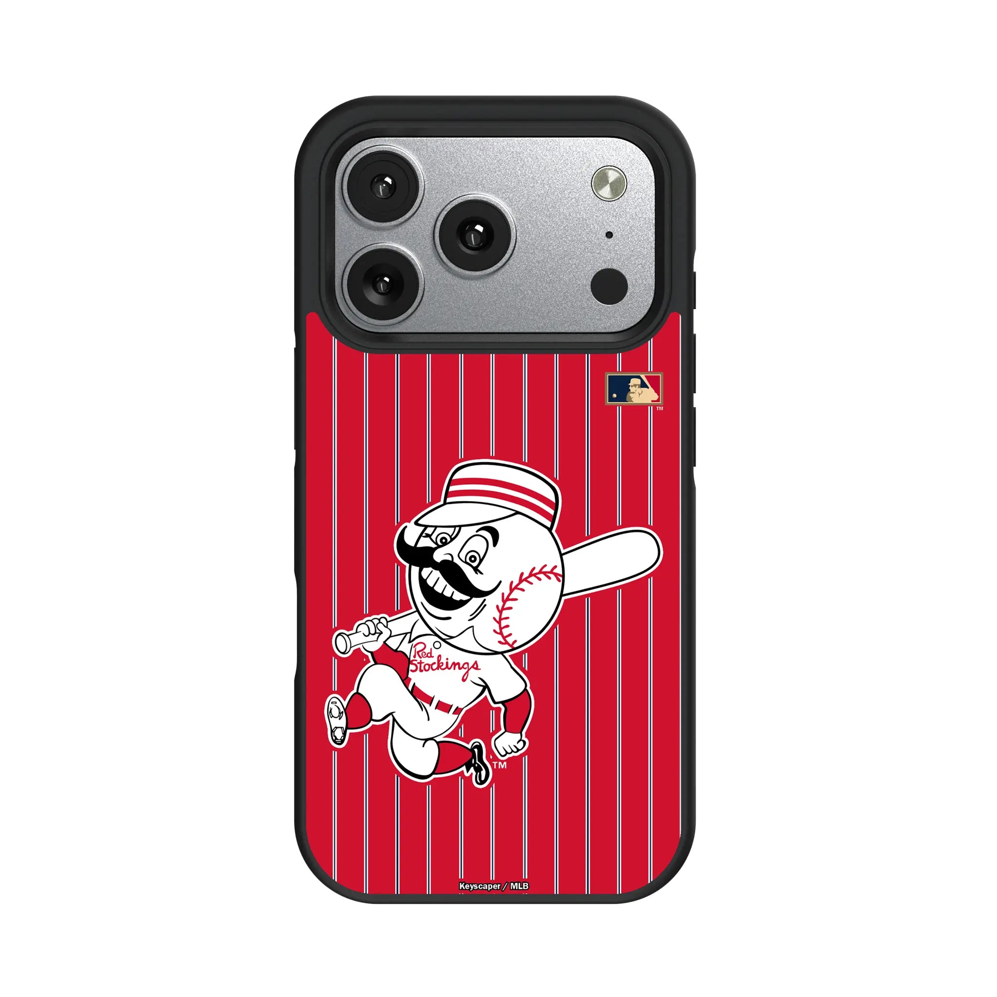 Cincinnati Reds 1953-1967 - Cooperstown Collection Pinstripe iPhone Bump Phone Case for Apple iPhone#Device_iPhone 17 Pro