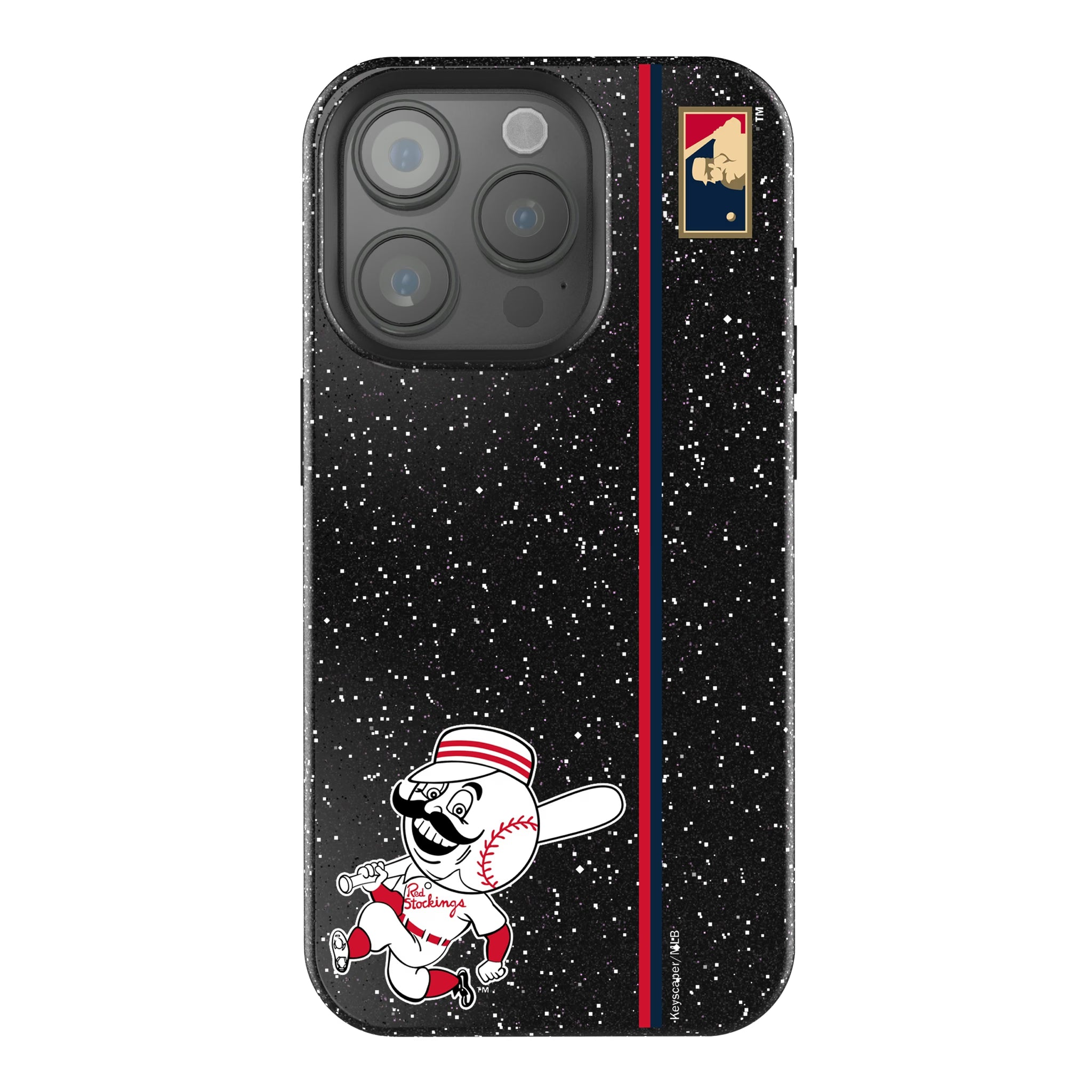 Cincinnati Reds 1953-1967 - Cooperstown Collection Sidebar iPhone Bling Phone Case for Apple iPhone