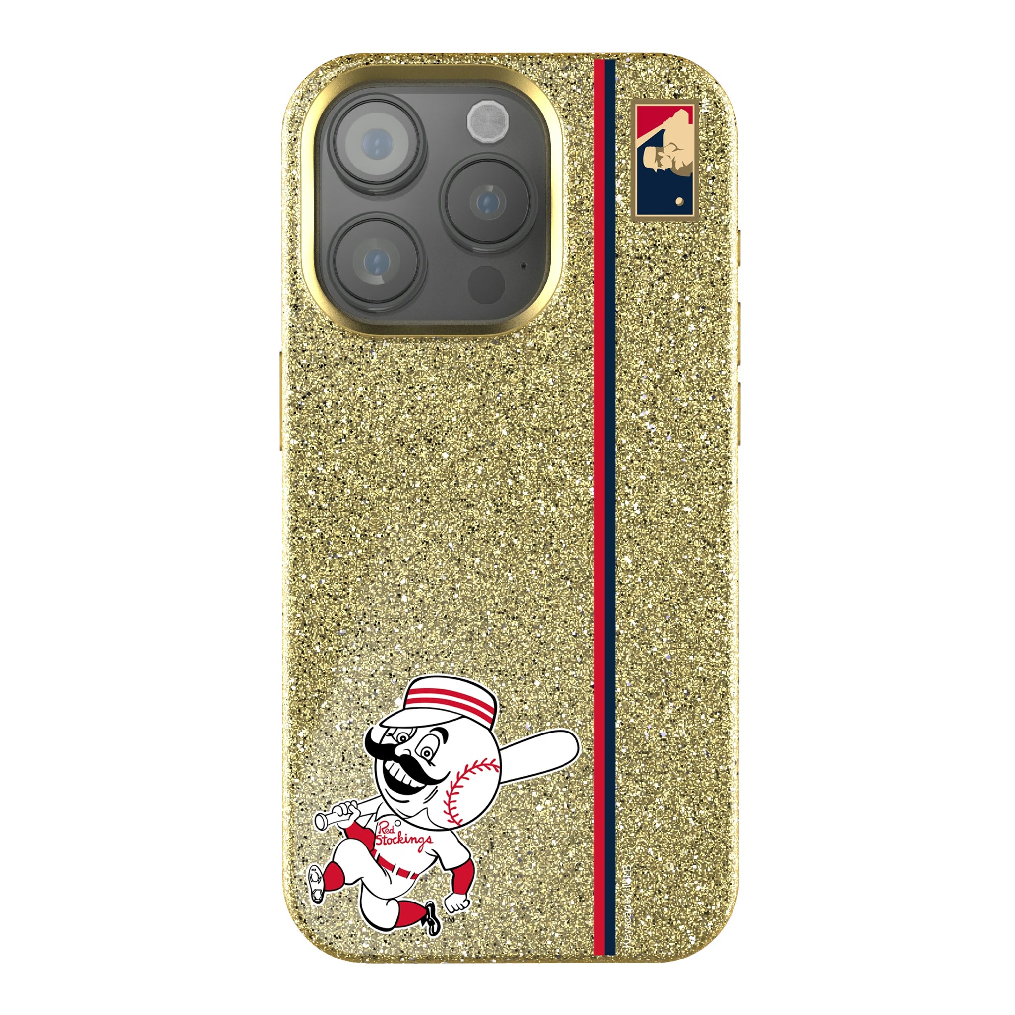 Cincinnati Reds 1953-1967 - Cooperstown Collection Sidebar iPhone Bling Phone Case for Apple iPhone