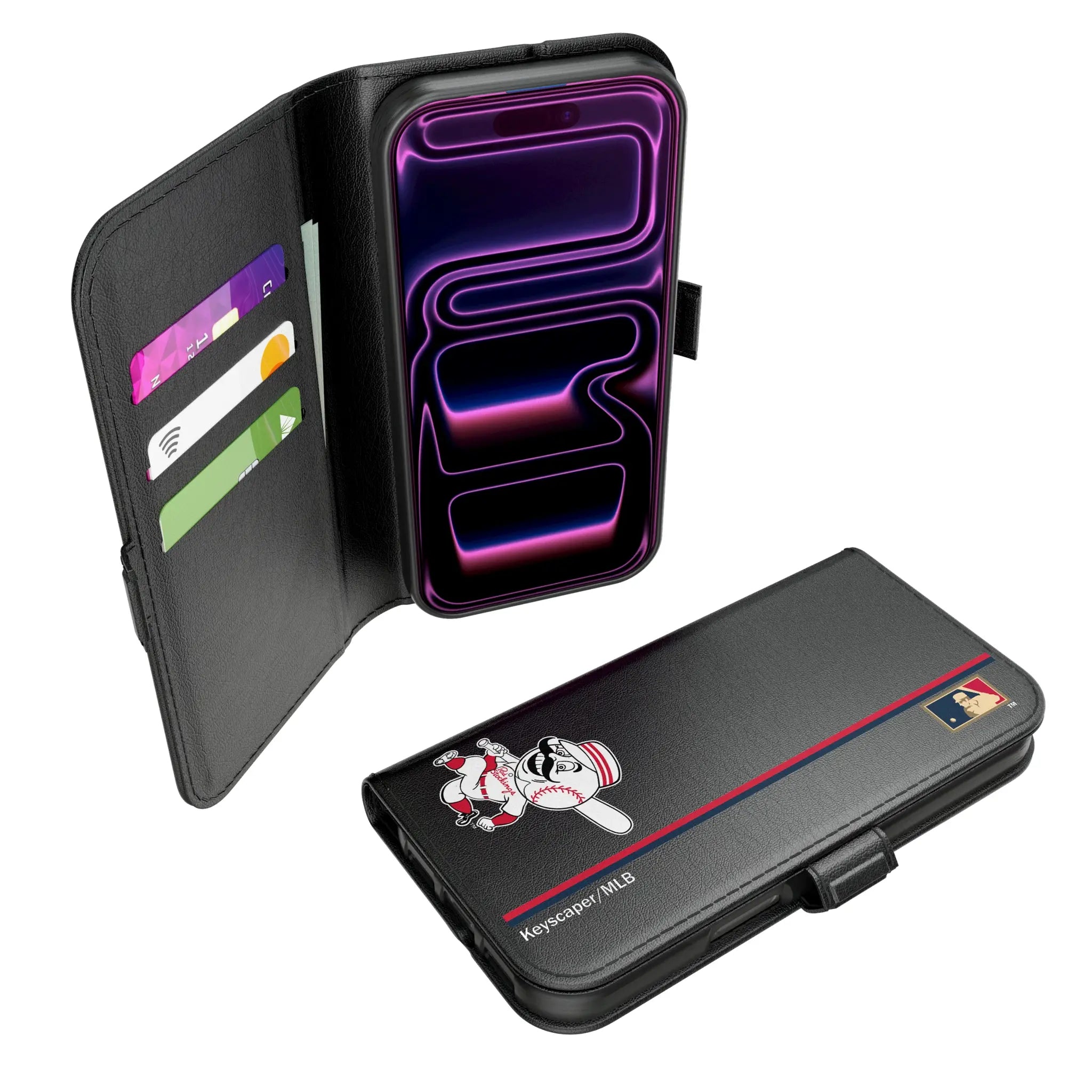 Cincinnati Reds 1953-1967 - Cooperstown Collection Sidebar iPhone Folio Phone Case for Apple iPhone#Device_iPhone 17 Pro
