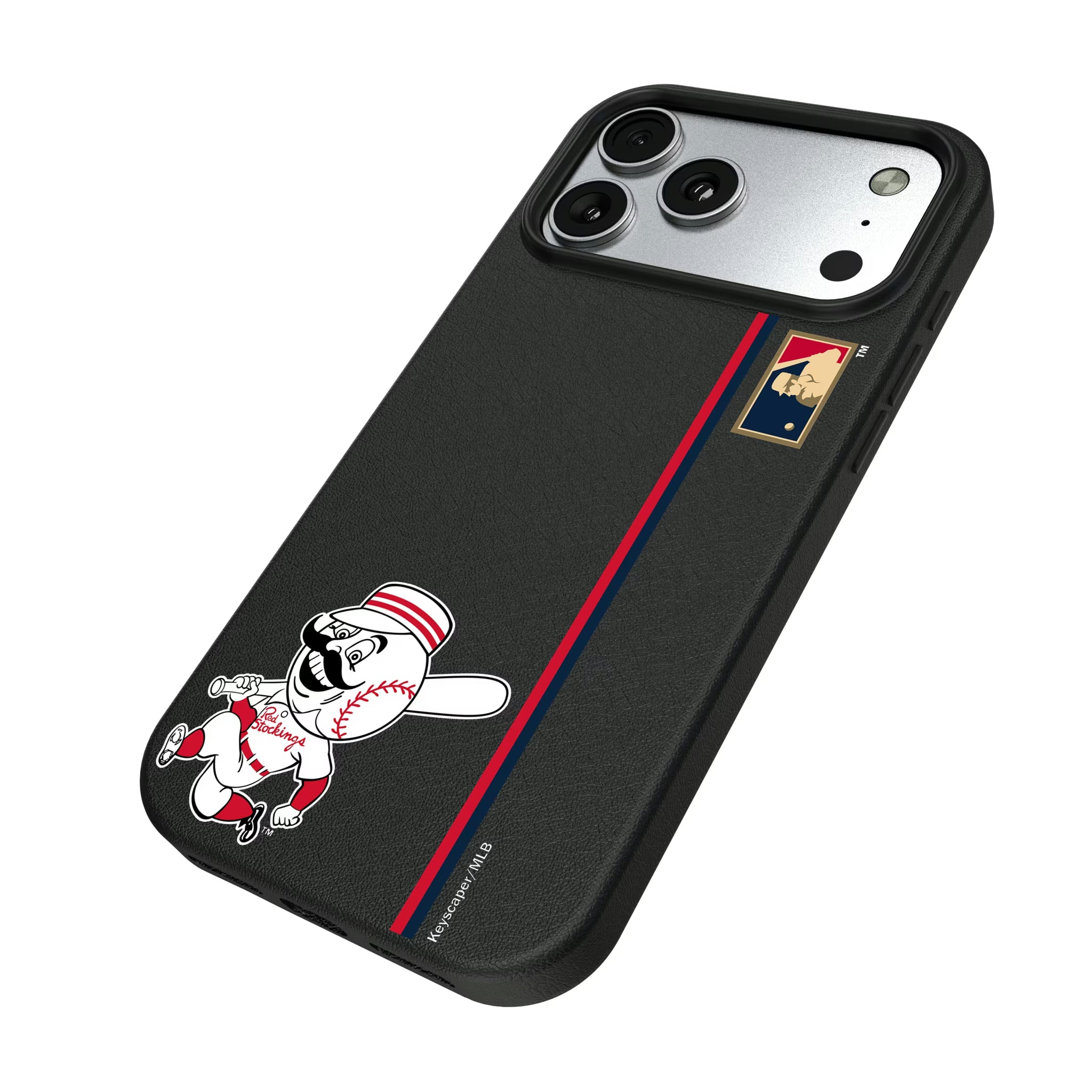 Cincinnati Reds 1953-1967 - Cooperstown Collection Sidebar iPhone MagSafe Compatible Phone Case for Apple iPhone - Isometric View#Device_iPhone 17 Pro Max