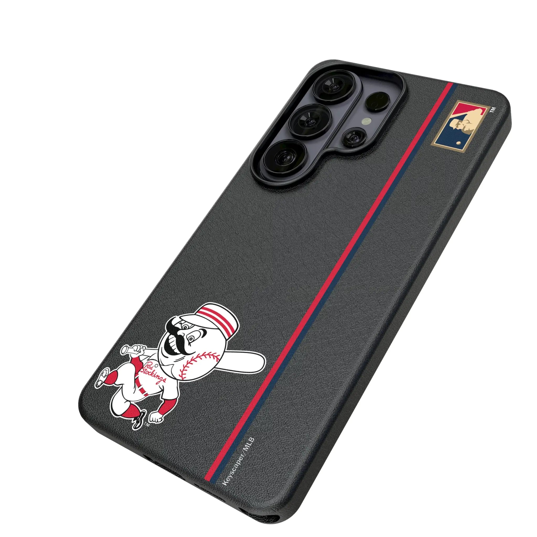 Cincinnati Reds 1953-1967 - Cooperstown Collection Sidebar Galaxy MagSafe Compatible Phone Case for Samsung Galaxy - Isometric View#Device_Galaxy S26 Ultra