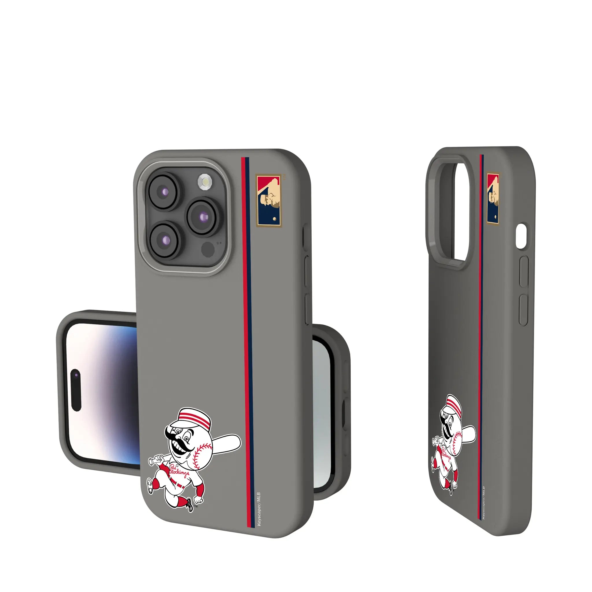 Cincinnati Reds 1953-1967 - Cooperstown Collection Sidebar iPhone Soft Touch Phone Case for Apple iPhone
