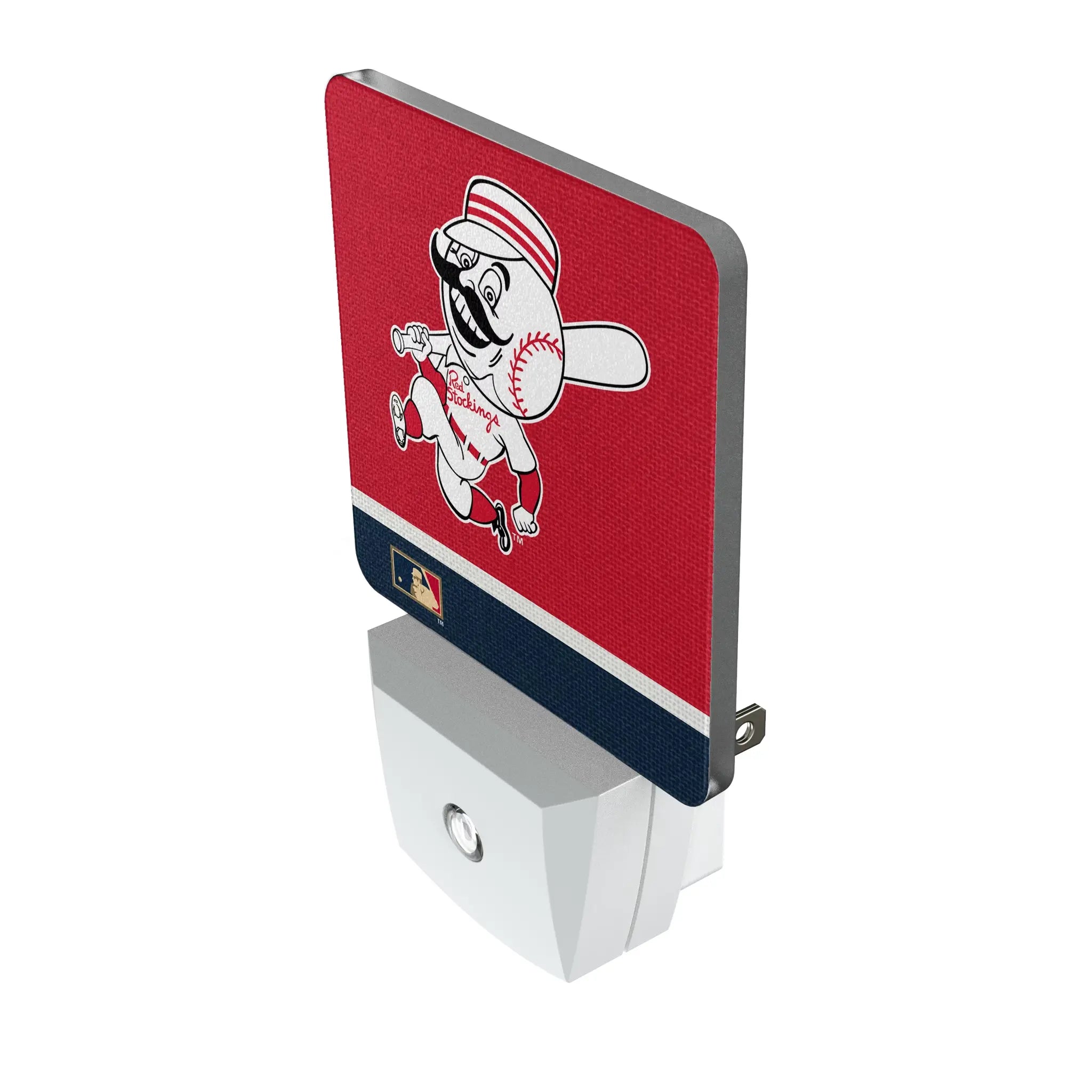Cincinnati Reds 1953-1967 - Cooperstown Collection Stripe Night Light 2-Pack - Isometric View