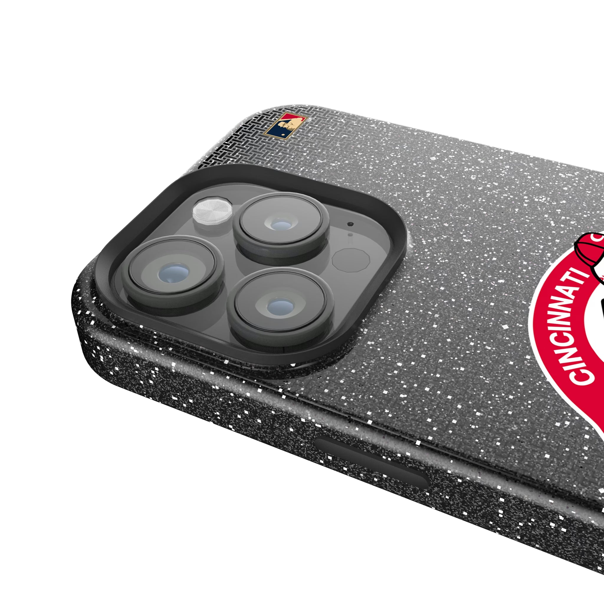Cincinnati Reds 1974-1992 - Cooperstown Collection Linen iPhone Bling Phone Case for Apple iPhone - Detail