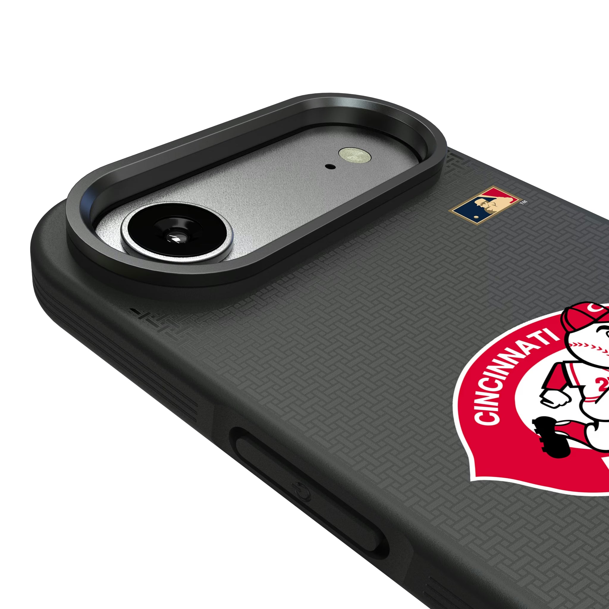 Cincinnati Reds 1974-1992 - Cooperstown Collection Linen iPhone Bump Phone Case for Apple iPhone - Detail#Device_iPhone Air
