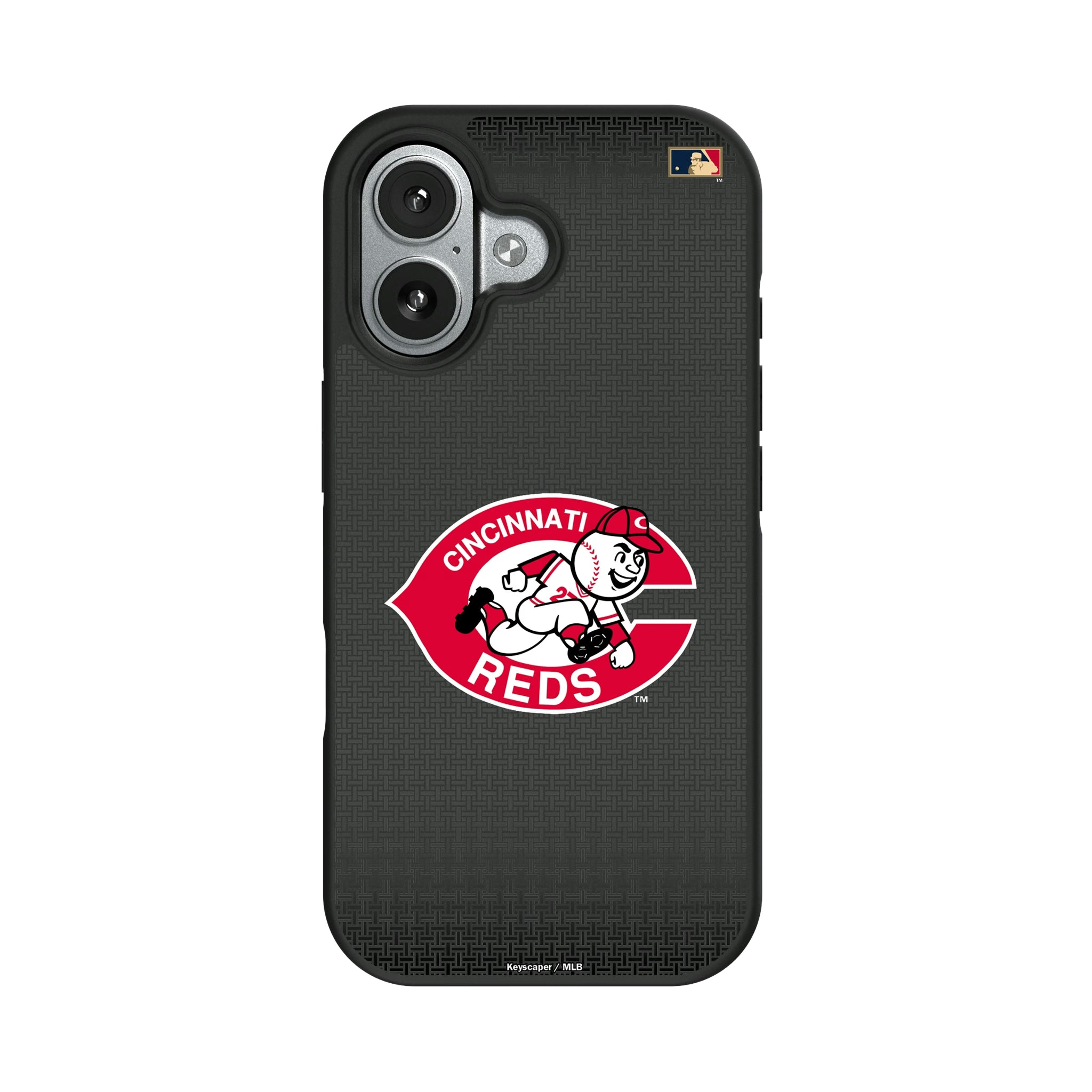 Cincinnati Reds 1974-1992 - Cooperstown Collection Linen iPhone Bump Phone Case for Apple iPhone#Device_iPhone 17