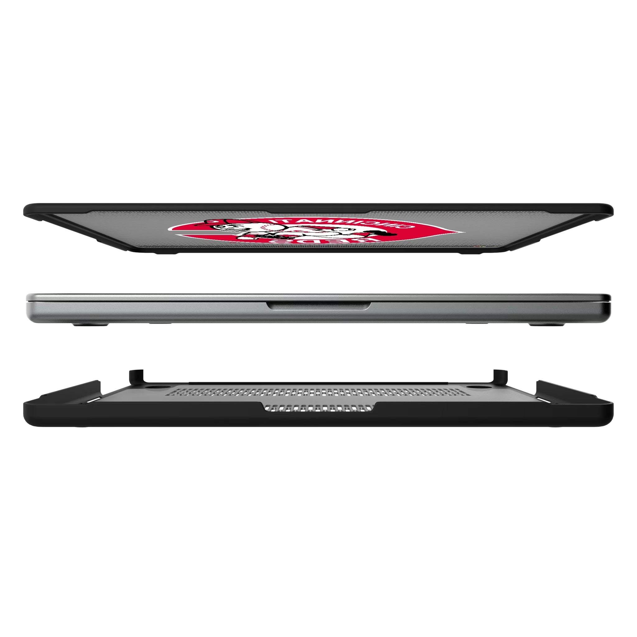 Cincinnati Reds 1974-1992 - Cooperstown Collection Linen MacBook Laptop Case for Apple MacBook#Device_MacBook Pro (14-inch, 2021) / MacBook Pro (14-inch, 2023) / MacBook Pro (14-inch, 2024)