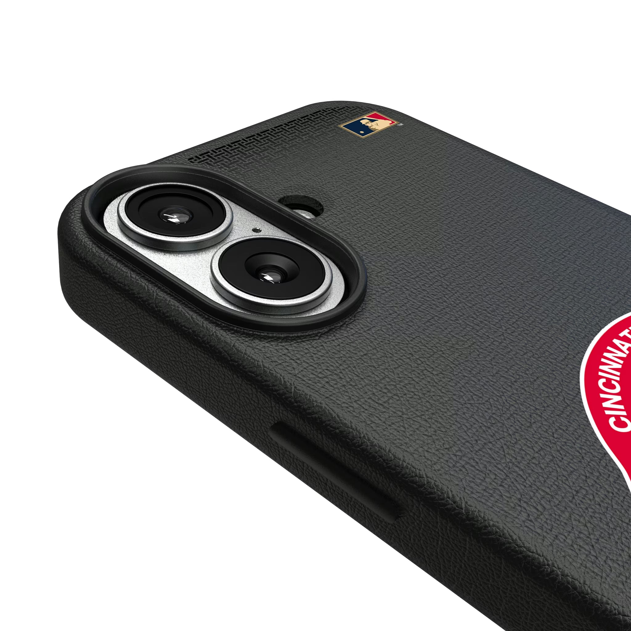 Cincinnati Reds 1974-1992 - Cooperstown Collection Linen iPhone MagSafe Compatible Phone Case for Apple iPhone - Detail#Device_iPhone 17