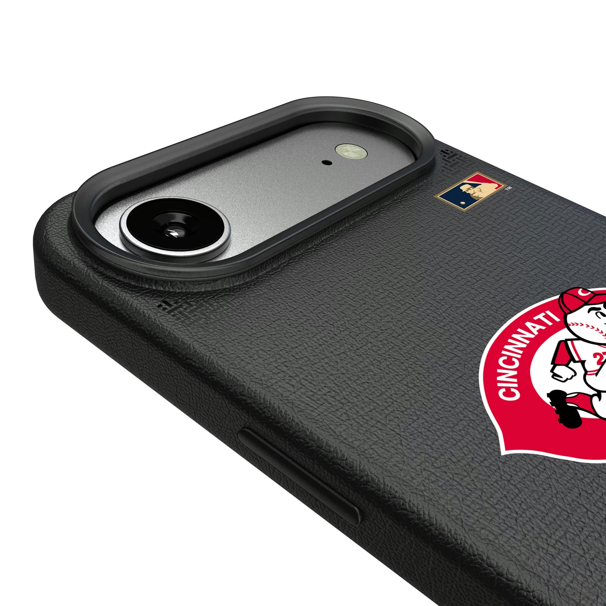 Cincinnati Reds 1974-1992 - Cooperstown Collection Linen iPhone MagSafe Compatible Phone Case for Apple iPhone - Detail#Device_iPhone Air