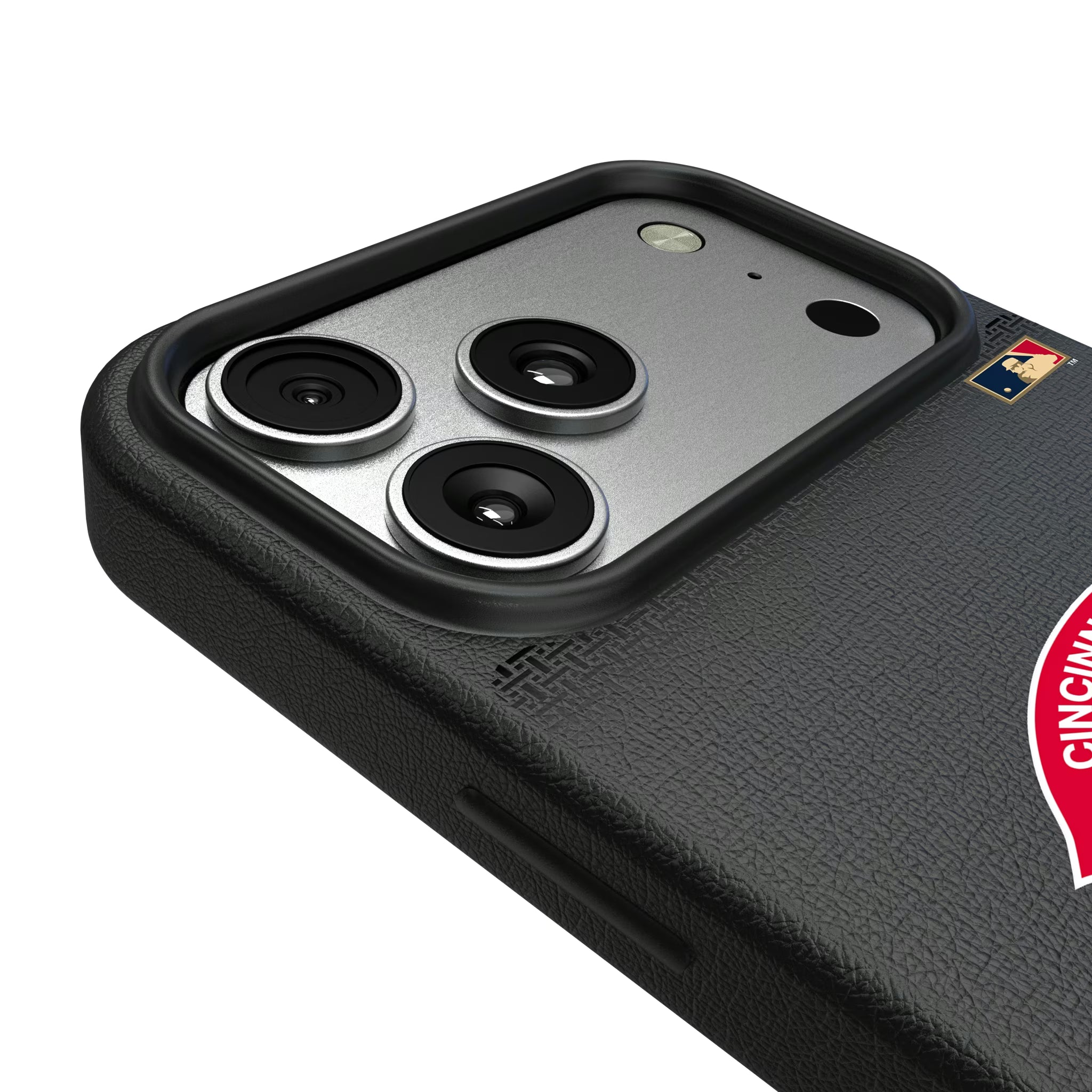 Cincinnati Reds 1974-1992 - Cooperstown Collection Linen iPhone MagSafe Compatible Phone Case for Apple iPhone - Detail#Device_iPhone 17 Pro Max