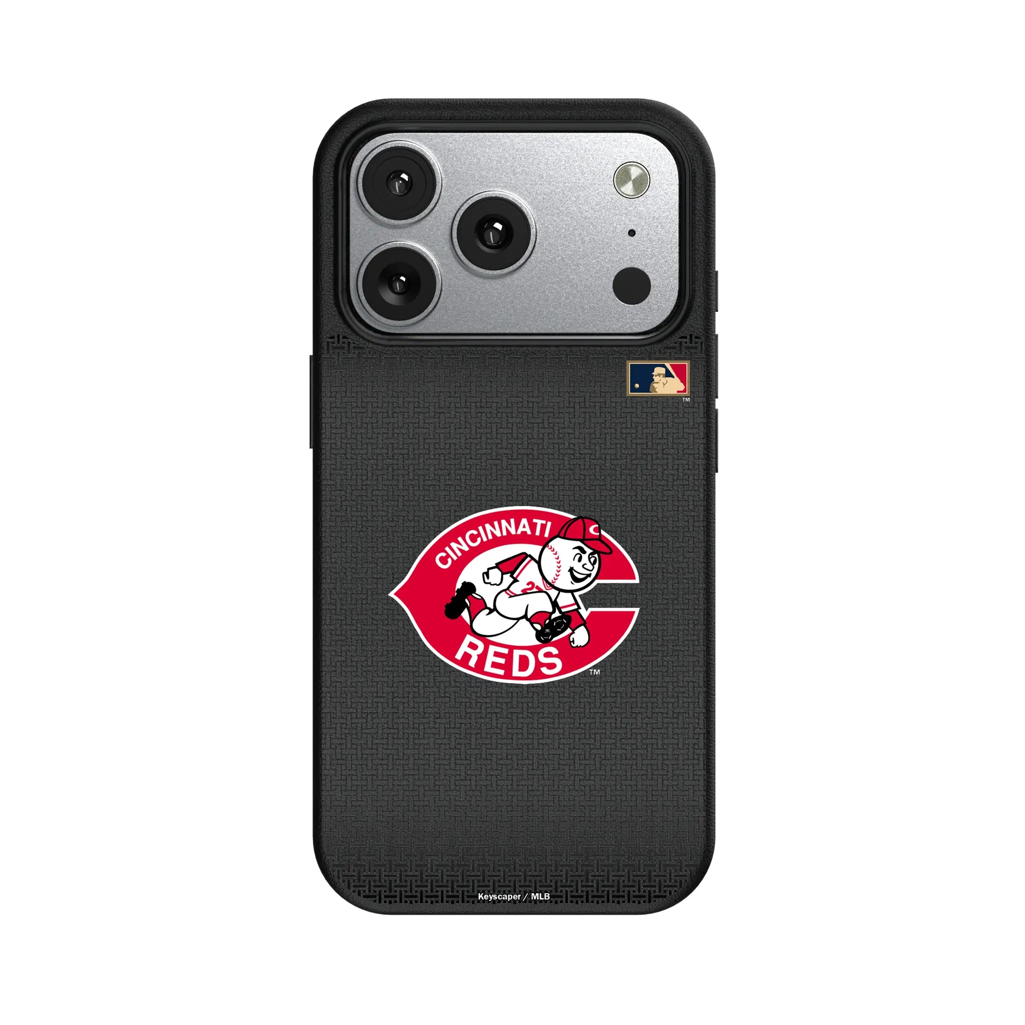 Cincinnati Reds 1974-1992 - Cooperstown Collection Linen iPhone MagSafe Compatible Phone Case for Apple iPhone#Device_iPhone 17 Pro