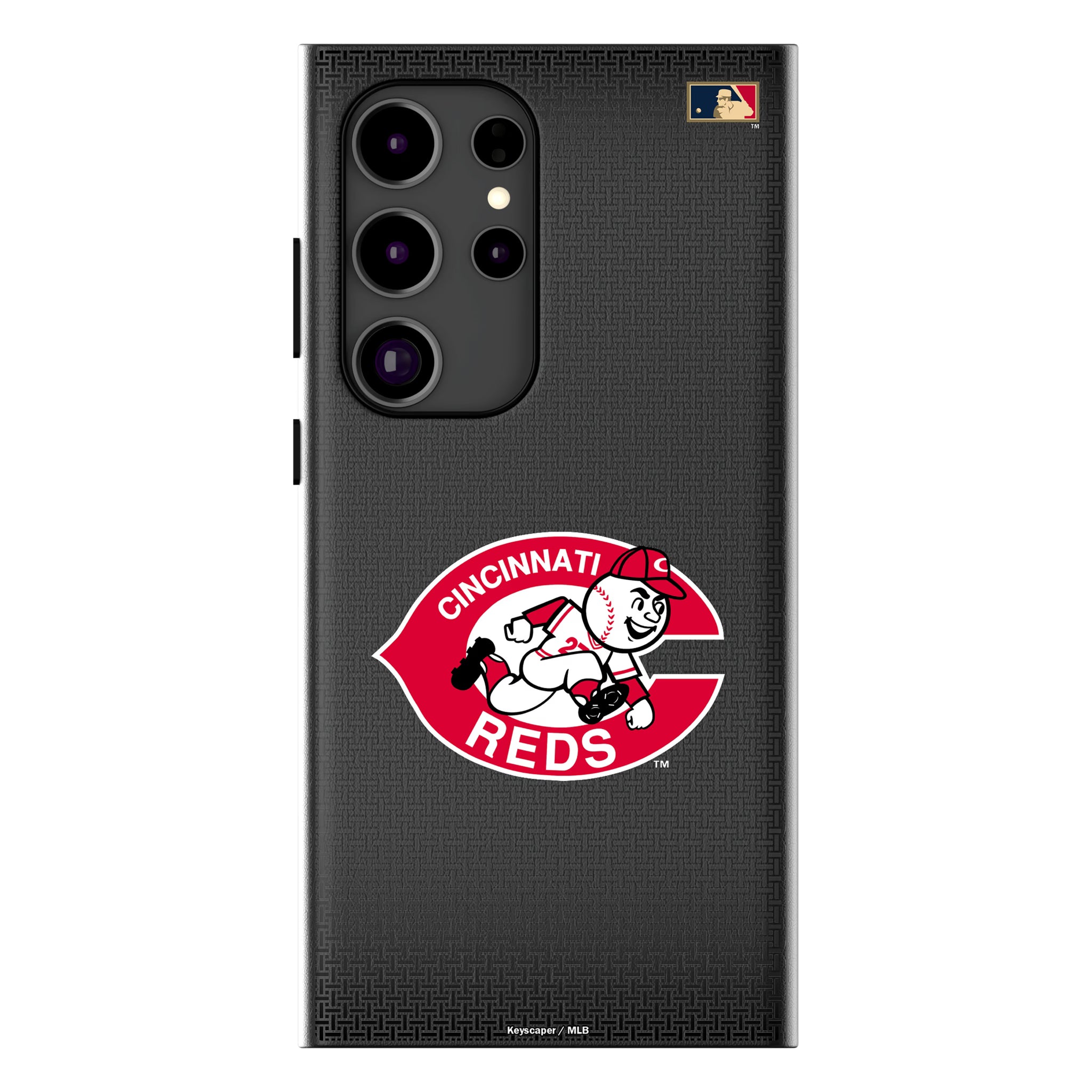 Cincinnati Reds 1974-1992 - Cooperstown Collection Linen Galaxy MagSafe Compatible Phone Case for Samsung Galaxy