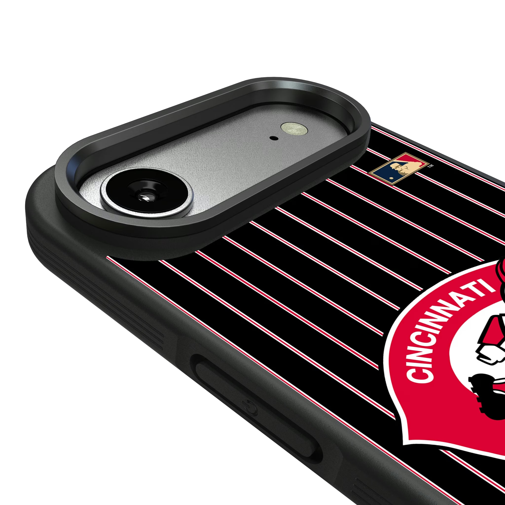 Cincinnati Reds 1974-1992 - Cooperstown Collection Pinstripe iPhone Bump Phone Case for Apple iPhone - Detail#Device_iPhone Air