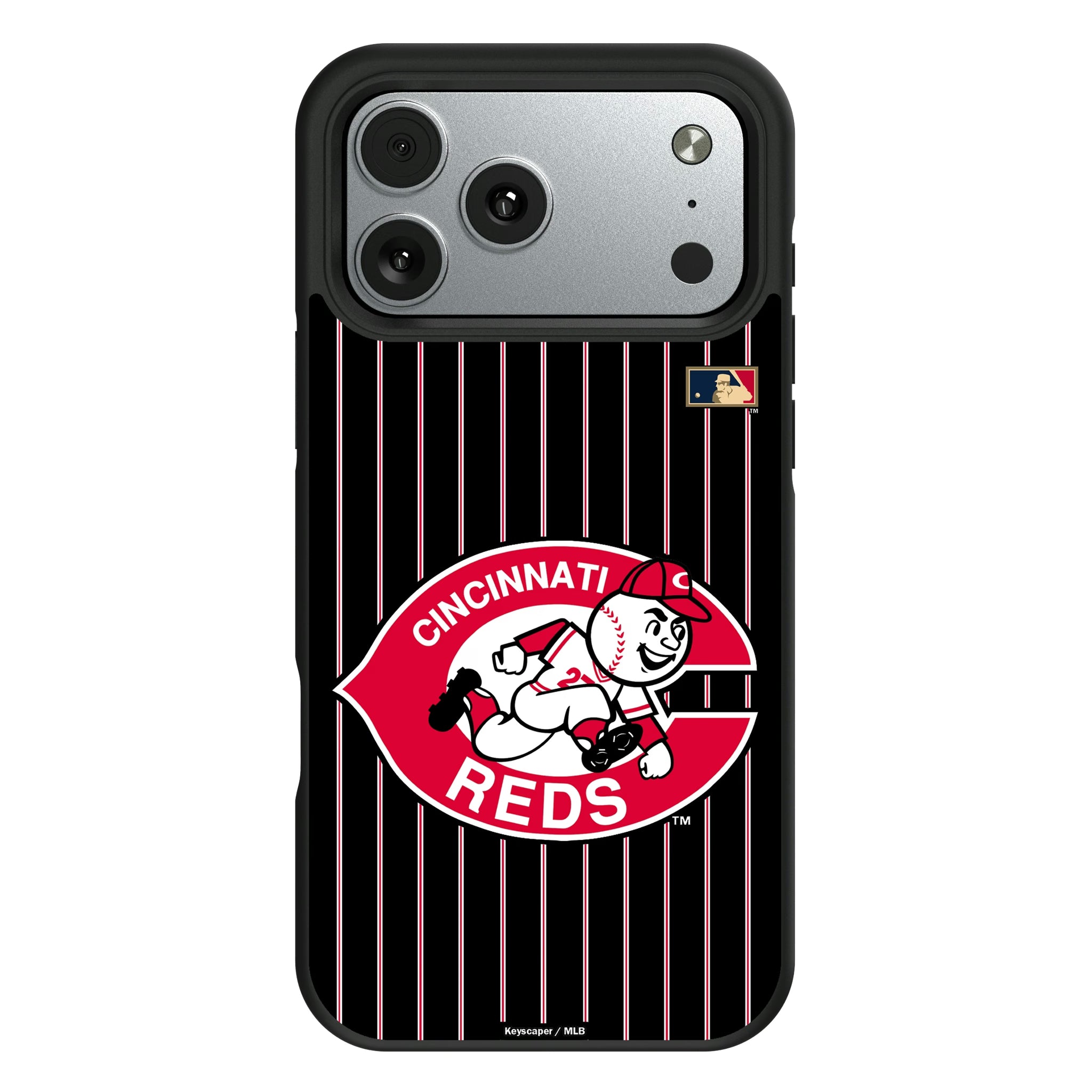 Cincinnati Reds 1974-1992 - Cooperstown Collection Pinstripe iPhone Bump Phone Case for Apple iPhone#Device_iPhone 17 Pro Max