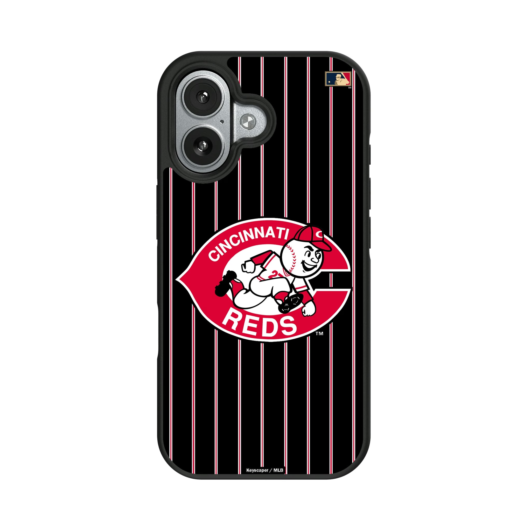 Cincinnati Reds 1974-1992 - Cooperstown Collection Pinstripe iPhone Bump Phone Case for Apple iPhone#Device_iPhone 17