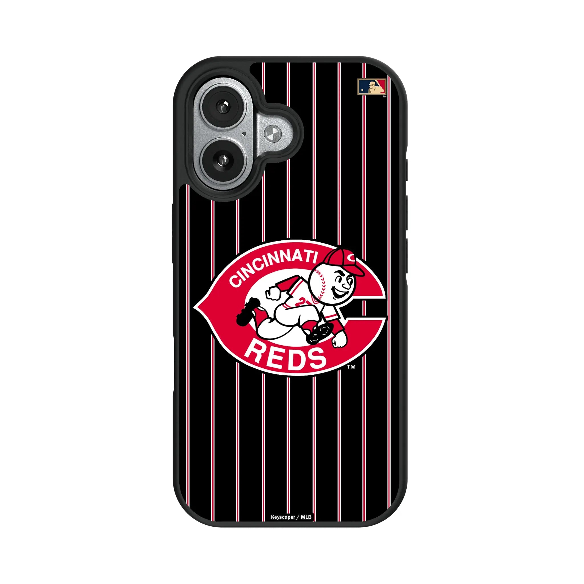 Cincinnati Reds 1974-1992 - Cooperstown Collection Pinstripe iPhone Bump Phone Case for Apple iPhone#Device_iPhone 17