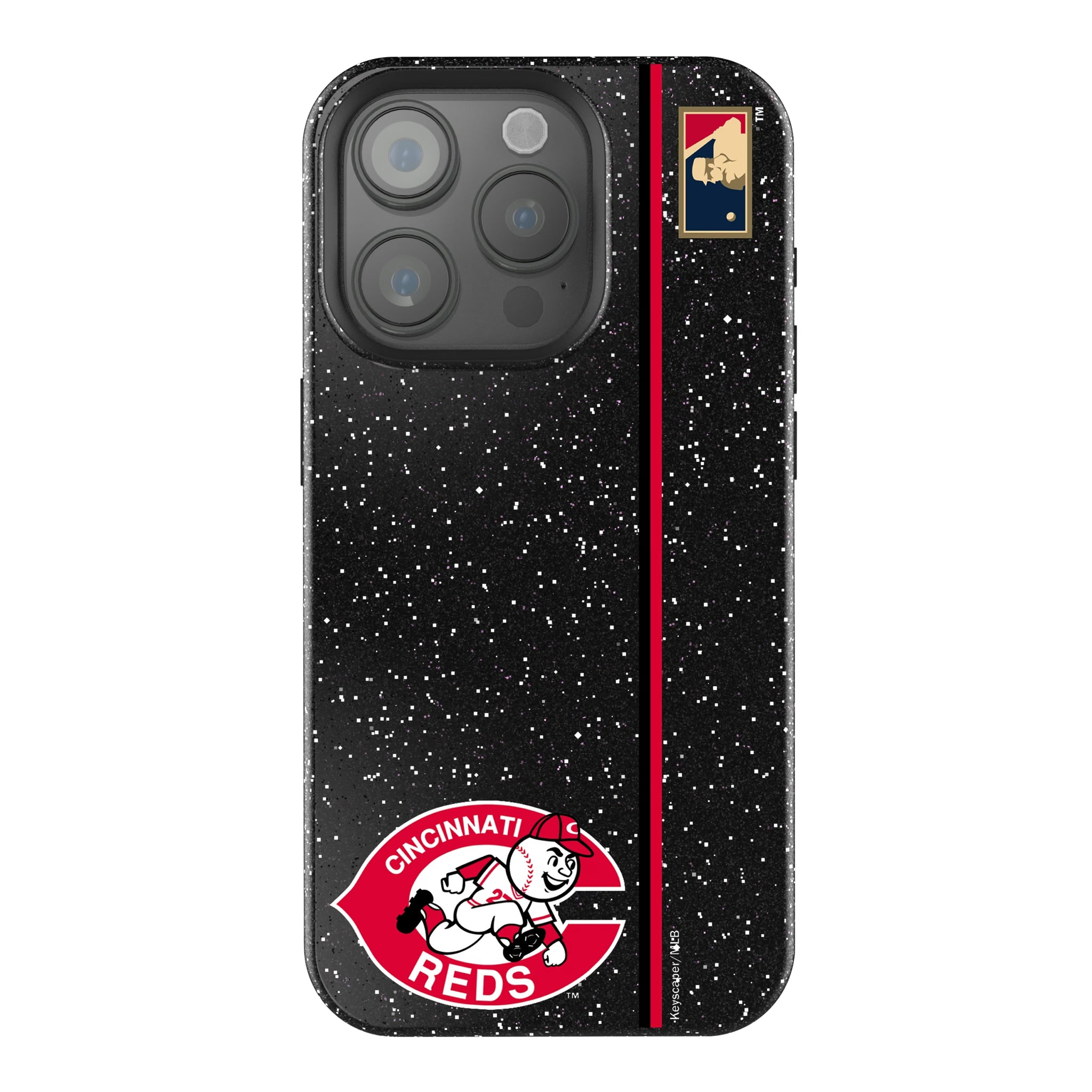 Cincinnati Reds 1974-1992 - Cooperstown Collection Sidebar iPhone Bling Phone Case for Apple iPhone