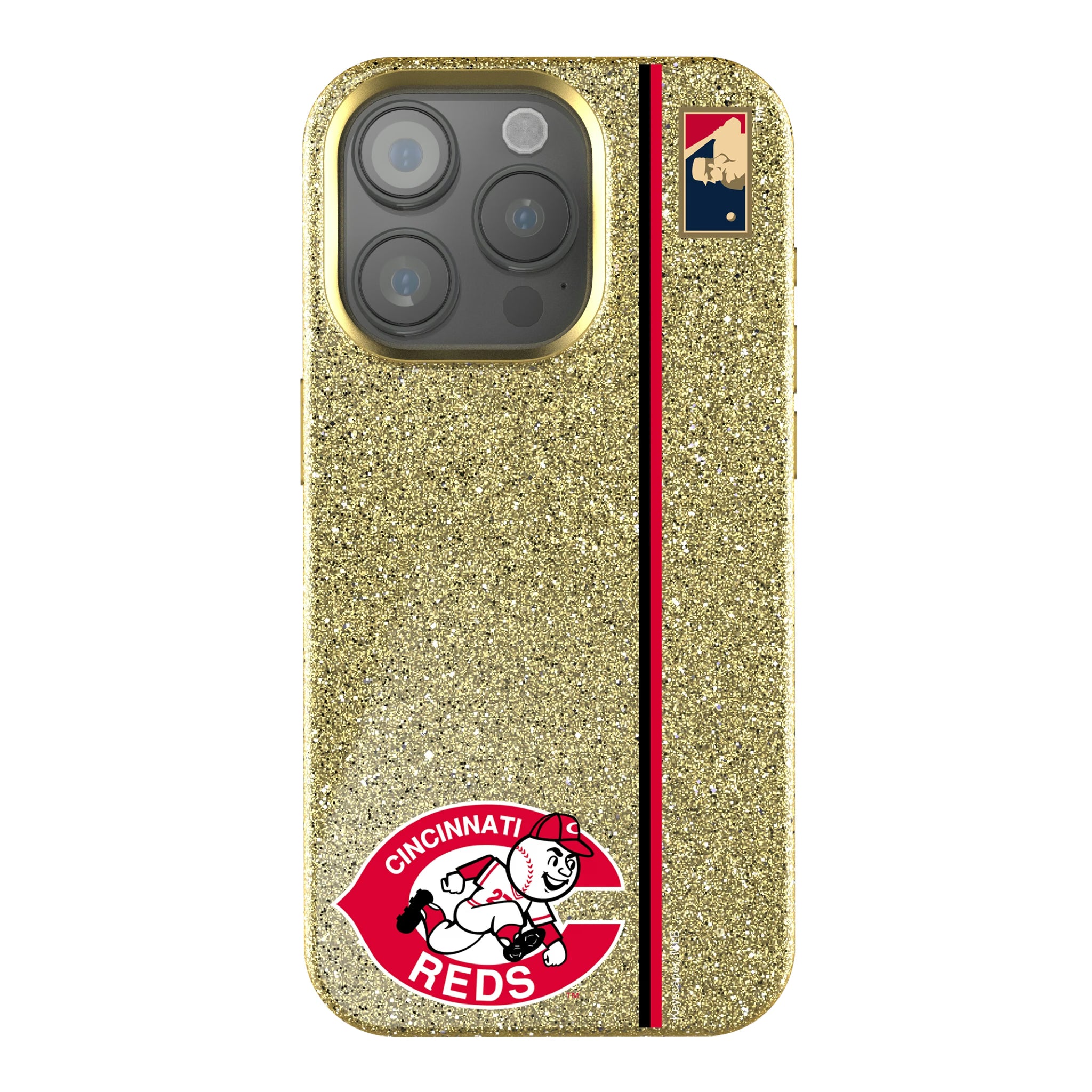 Cincinnati Reds 1974-1992 - Cooperstown Collection Sidebar iPhone Bling Phone Case for Apple iPhone