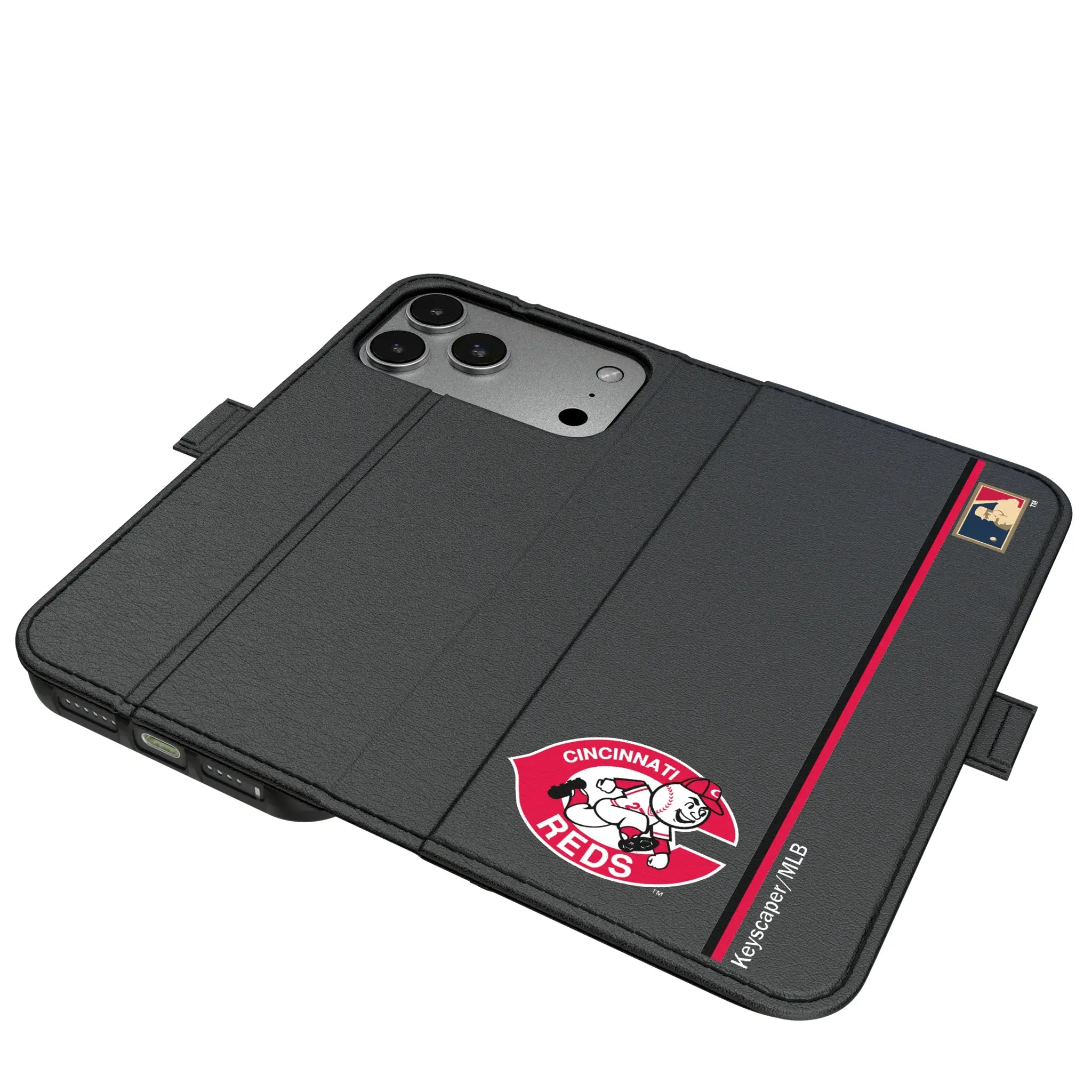 Cincinnati Reds 1974-1992 - Cooperstown Collection Sidebar iPhone Folio Phone Case for Apple iPhone#Device_iPhone 17 Pro Max