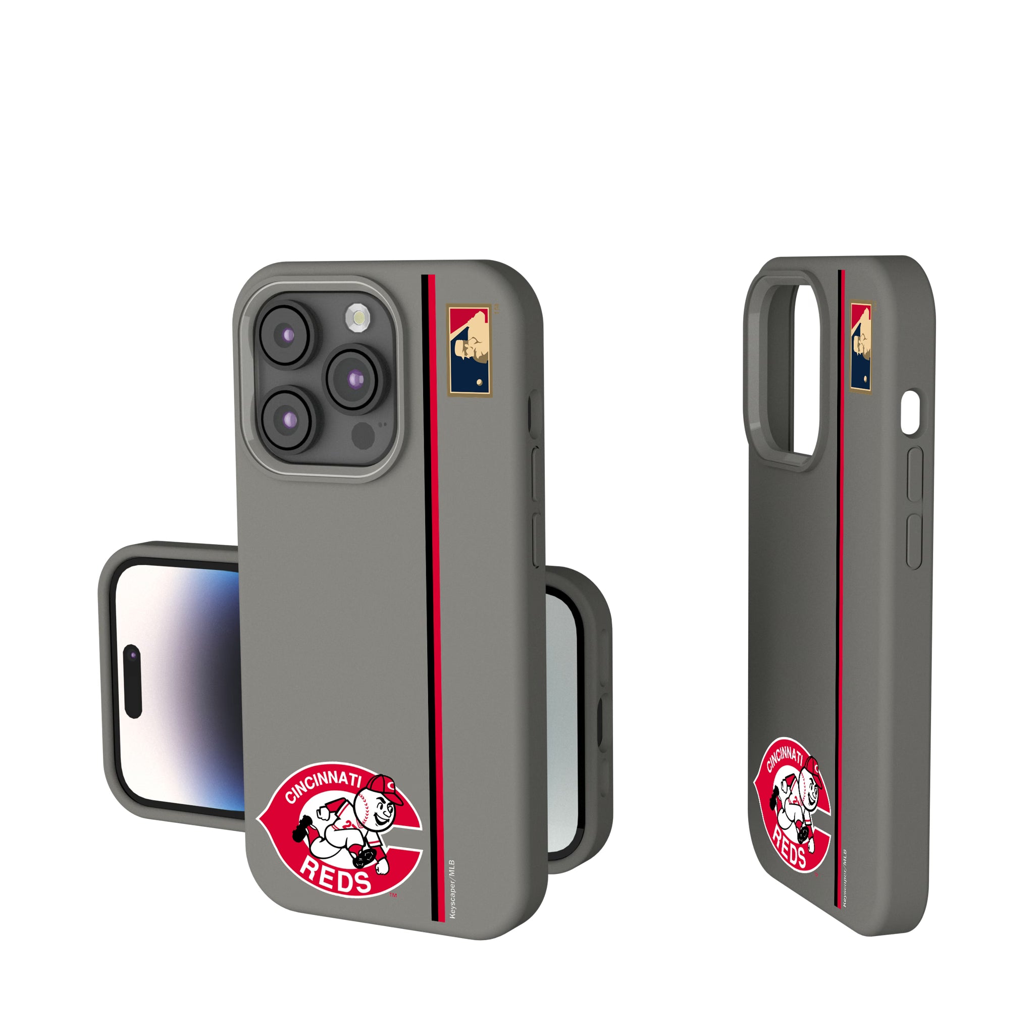 Cincinnati Reds 1974-1992 - Cooperstown Collection Sidebar iPhone Soft Touch Phone Case for Apple iPhone
