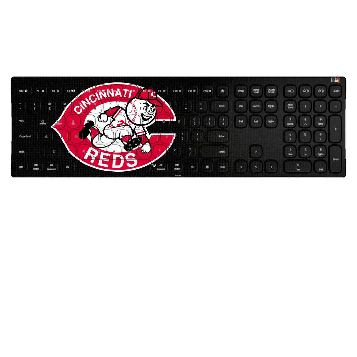 Cincinnati Reds 1974-1992 - Cooperstown Collection Solid KKB605 Curved Wireless Keyboard