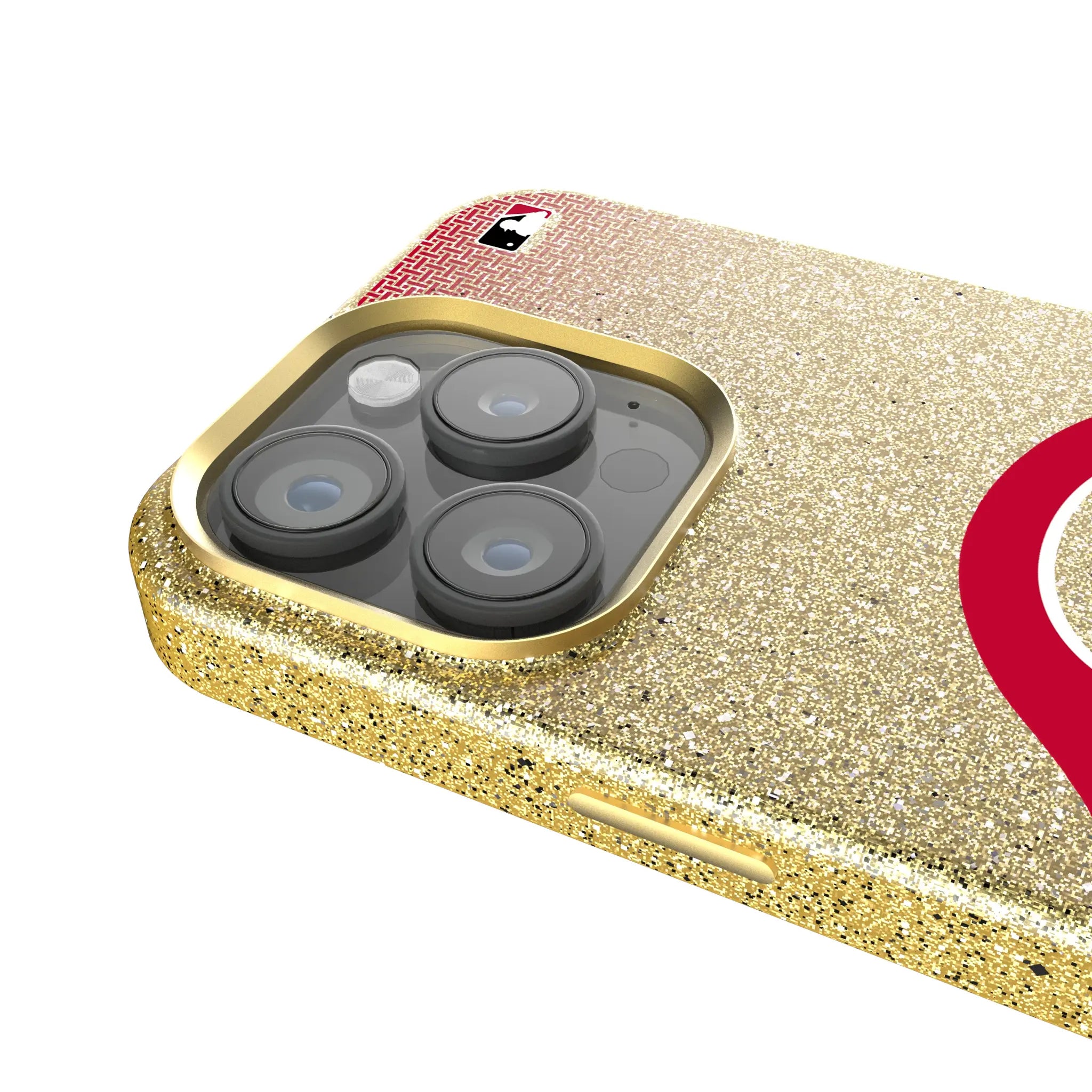 Cincinnati Reds Linen iPhone Bling Phone Case for Apple iPhone - Detail