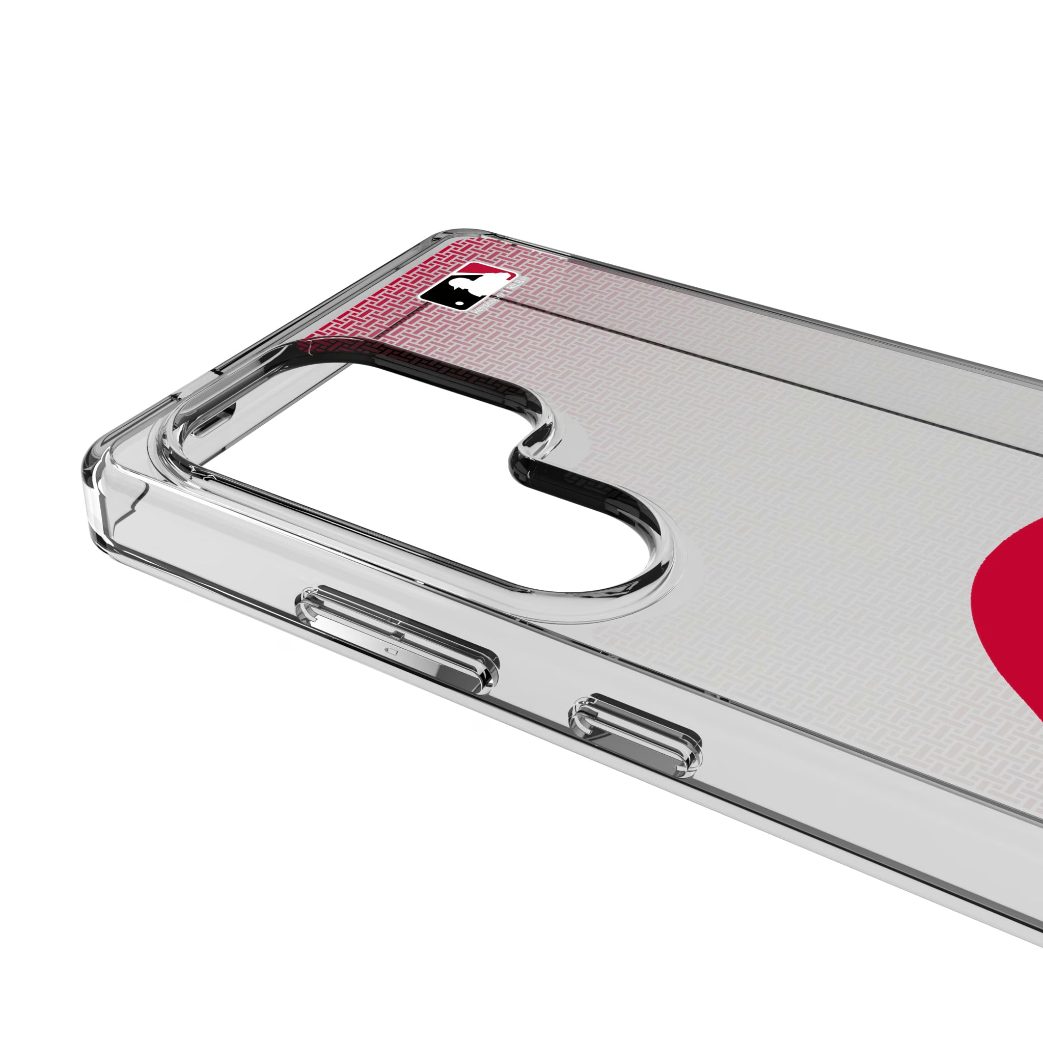 Cincinnati Reds Linen Galaxy Clear Phone Case for Samsung Galaxy - Detail