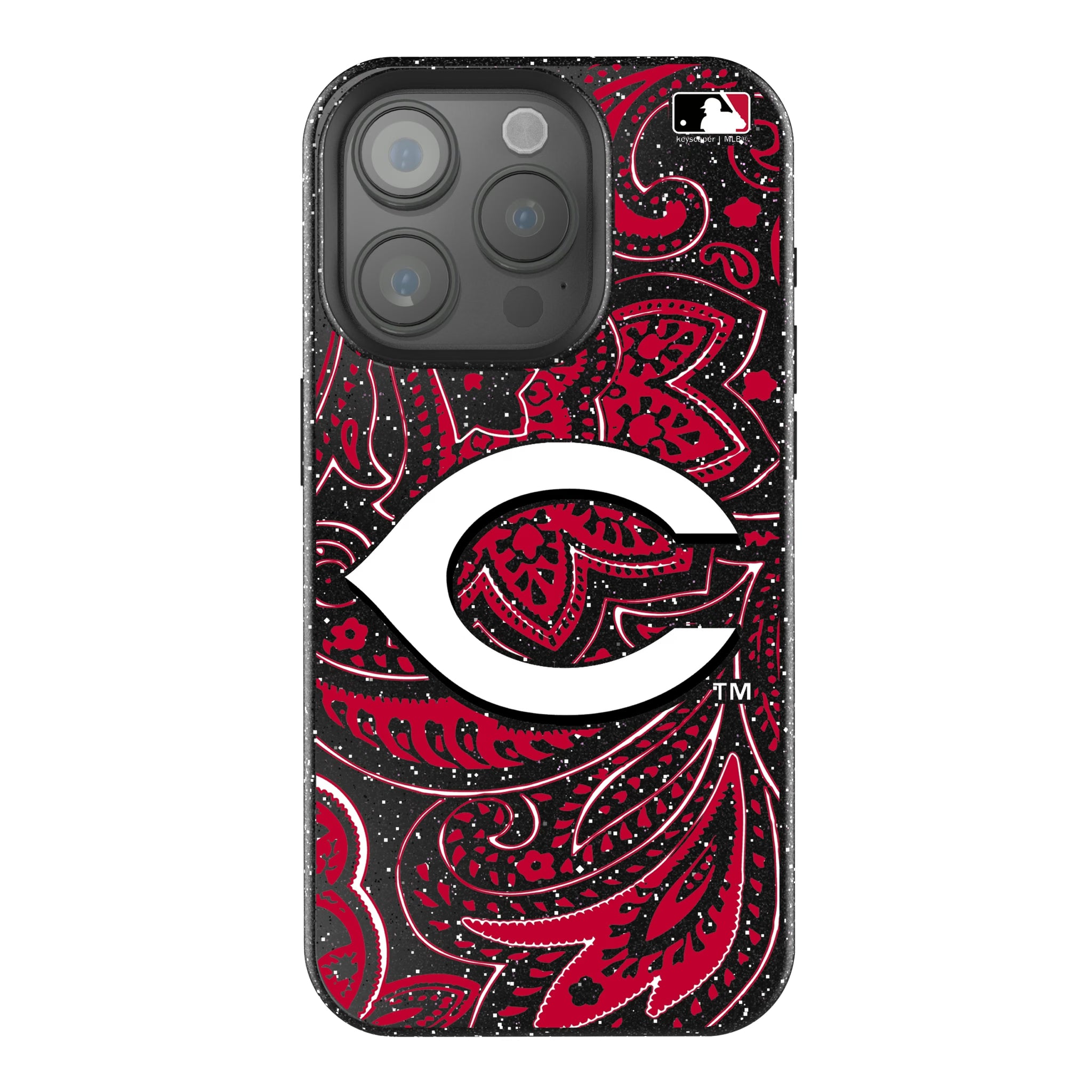 Cincinnati Reds Paisley iPhone Bling Phone Case for Apple iPhone
