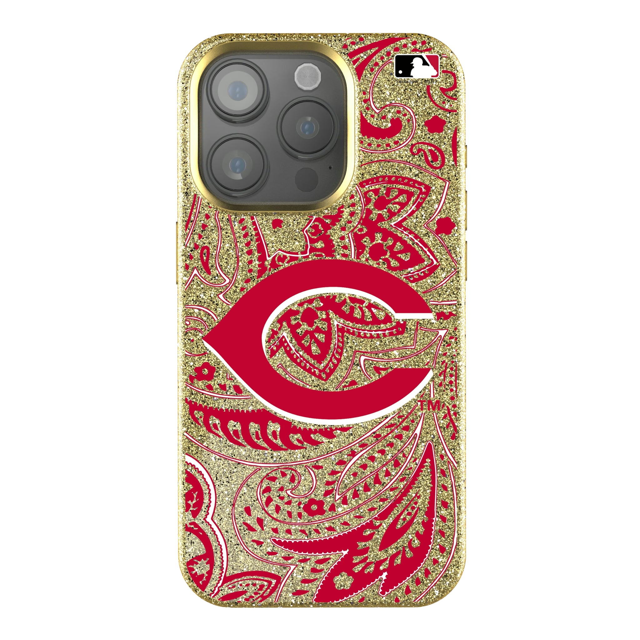 Cincinnati Reds Paisley iPhone Bling Phone Case for Apple iPhone