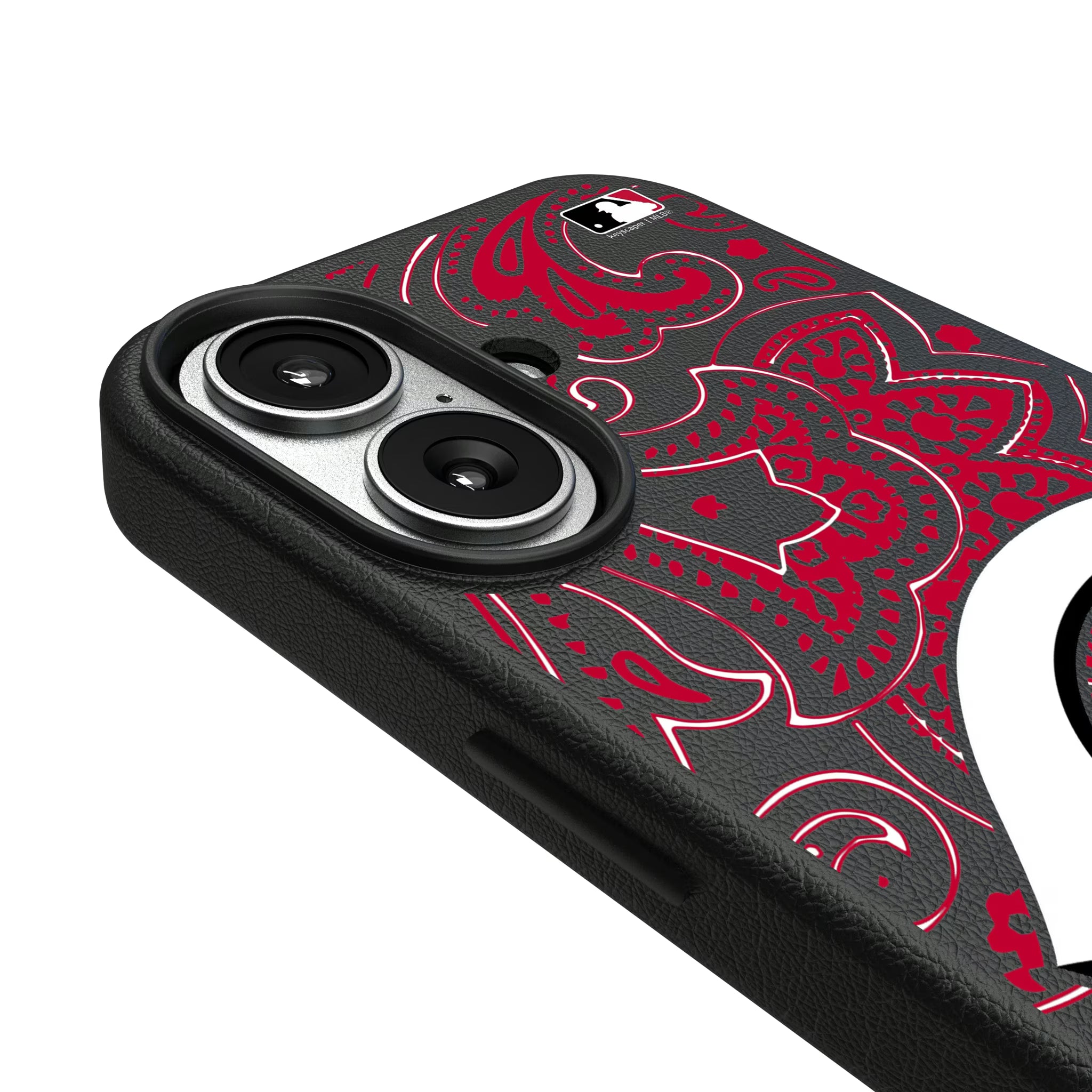 Cincinnati Reds Paisley iPhone MagSafe Compatible Phone Case for Apple iPhone - Detail#Device_iPhone 17