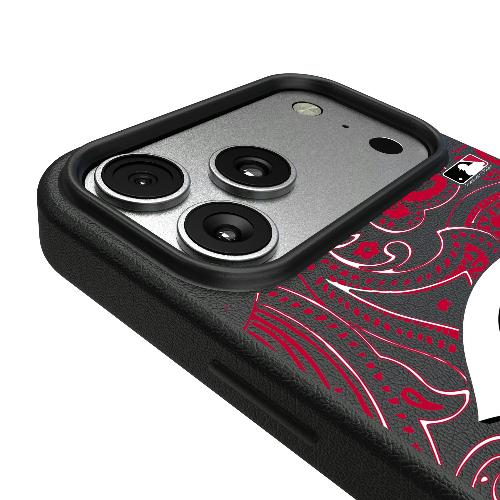 Cincinnati Reds Paisley iPhone MagSafe Compatible Phone Case for Apple iPhone - Detail#Device_iPhone 17 Pro Max
