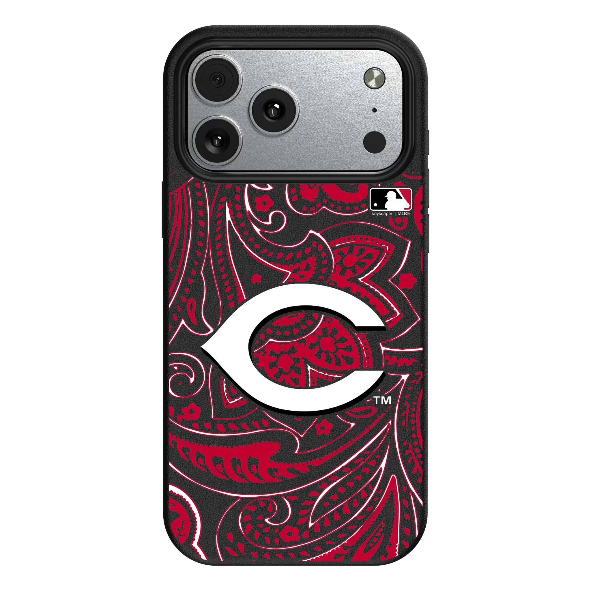 Cincinnati Reds Paisley iPhone MagSafe Compatible Phone Case for Apple iPhone#Device_iPhone 17 Pro Max