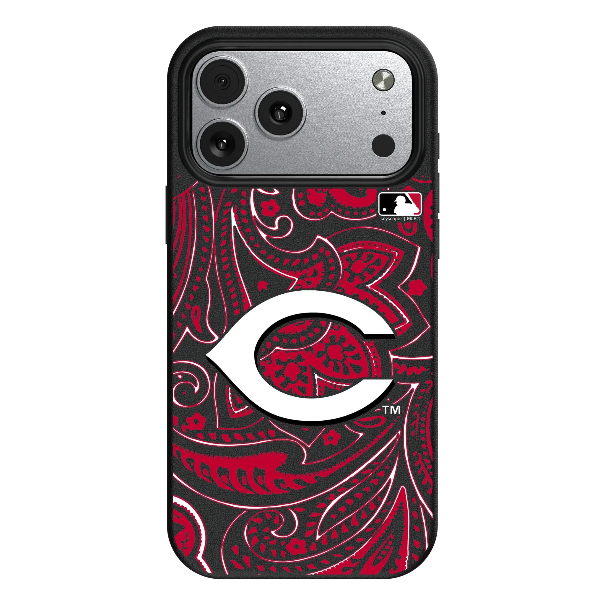 Cincinnati Reds Paisley iPhone MagSafe Compatible Phone Case for Apple iPhone#Device_iPhone 17 Pro Max