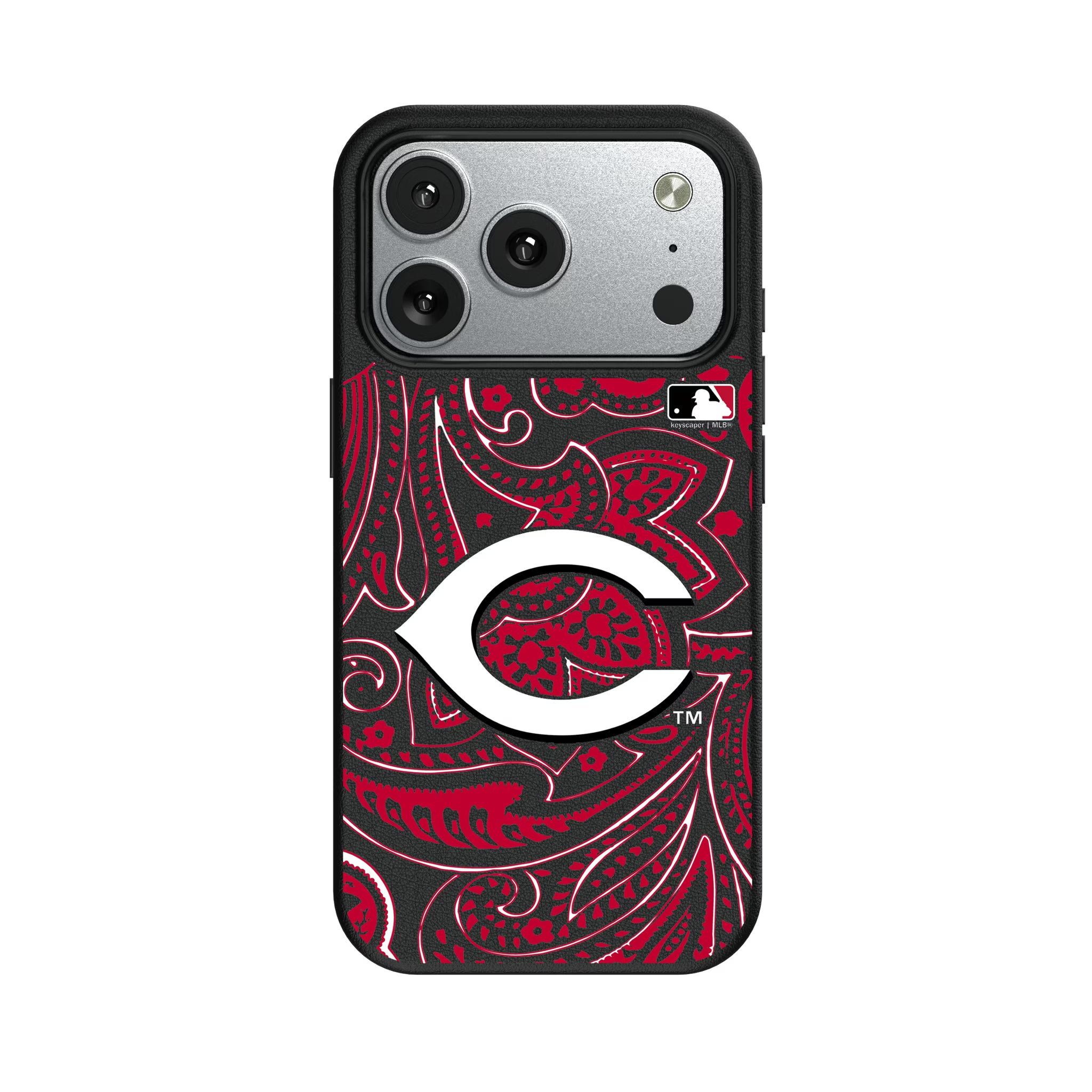 Cincinnati Reds Paisley iPhone MagSafe Compatible Phone Case for Apple iPhone#Device_iPhone 17 Pro