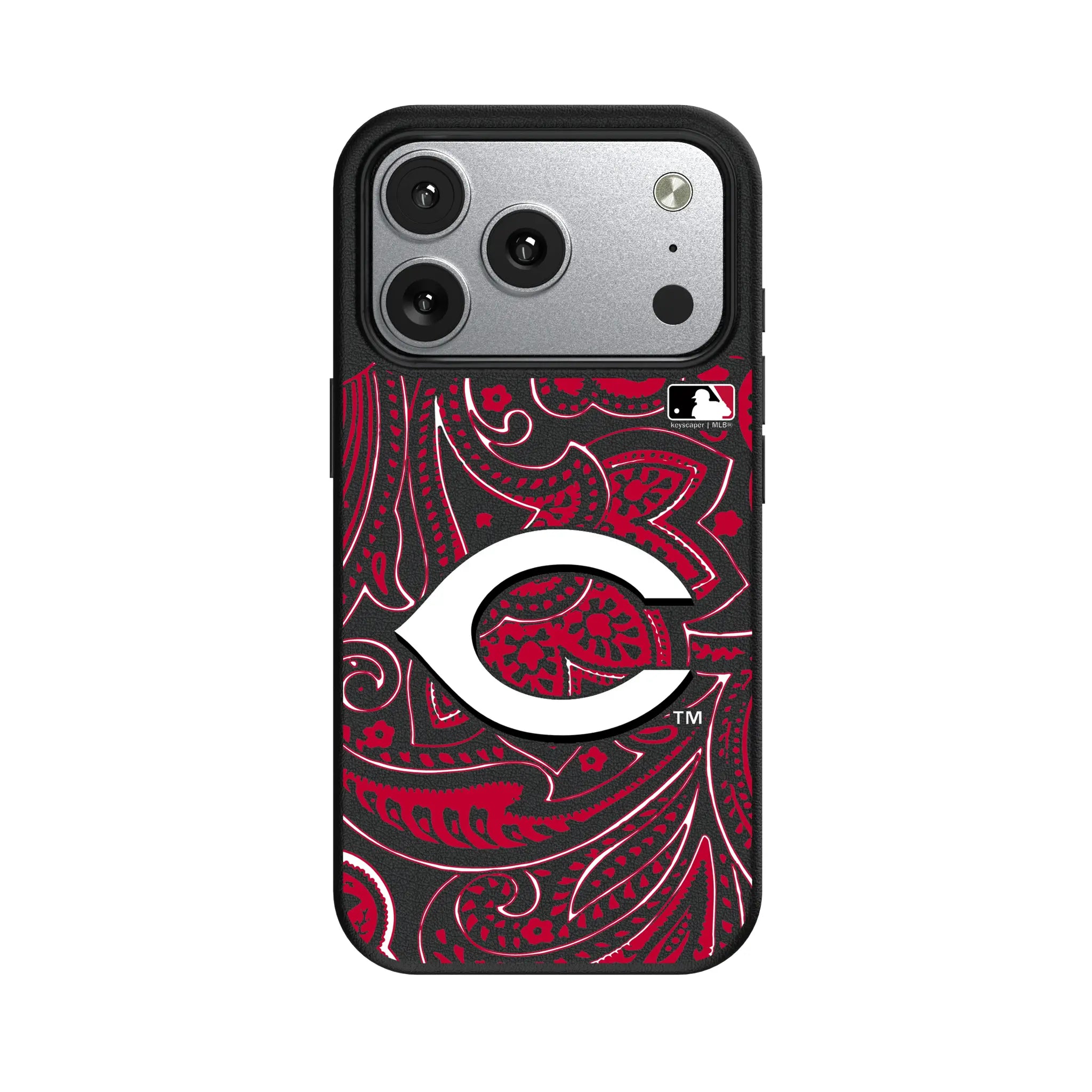 Cincinnati Reds Paisley iPhone MagSafe Compatible Phone Case for Apple iPhone#Device_iPhone 17 Pro