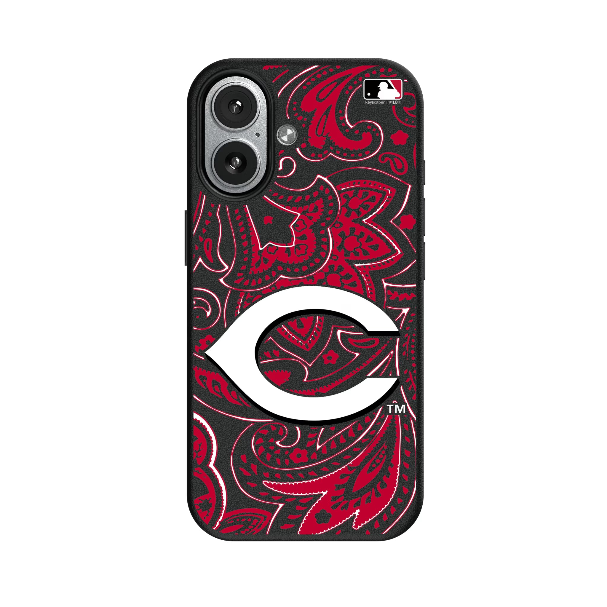 Cincinnati Reds Paisley iPhone MagSafe Compatible Phone Case for Apple iPhone#Device_iPhone 17