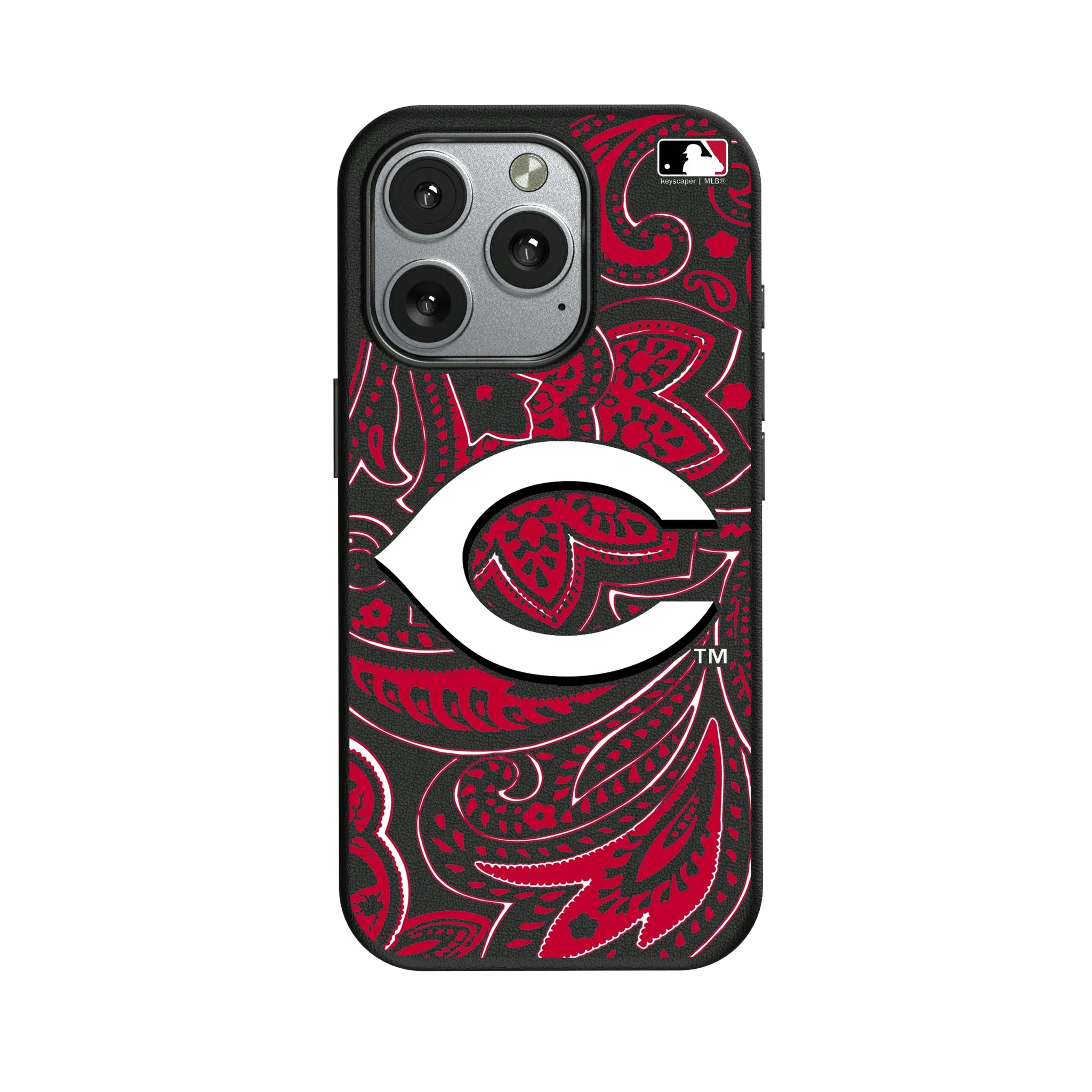 Cincinnati Reds Paisley iPhone MagSafe Compatible Phone Case for Apple iPhone