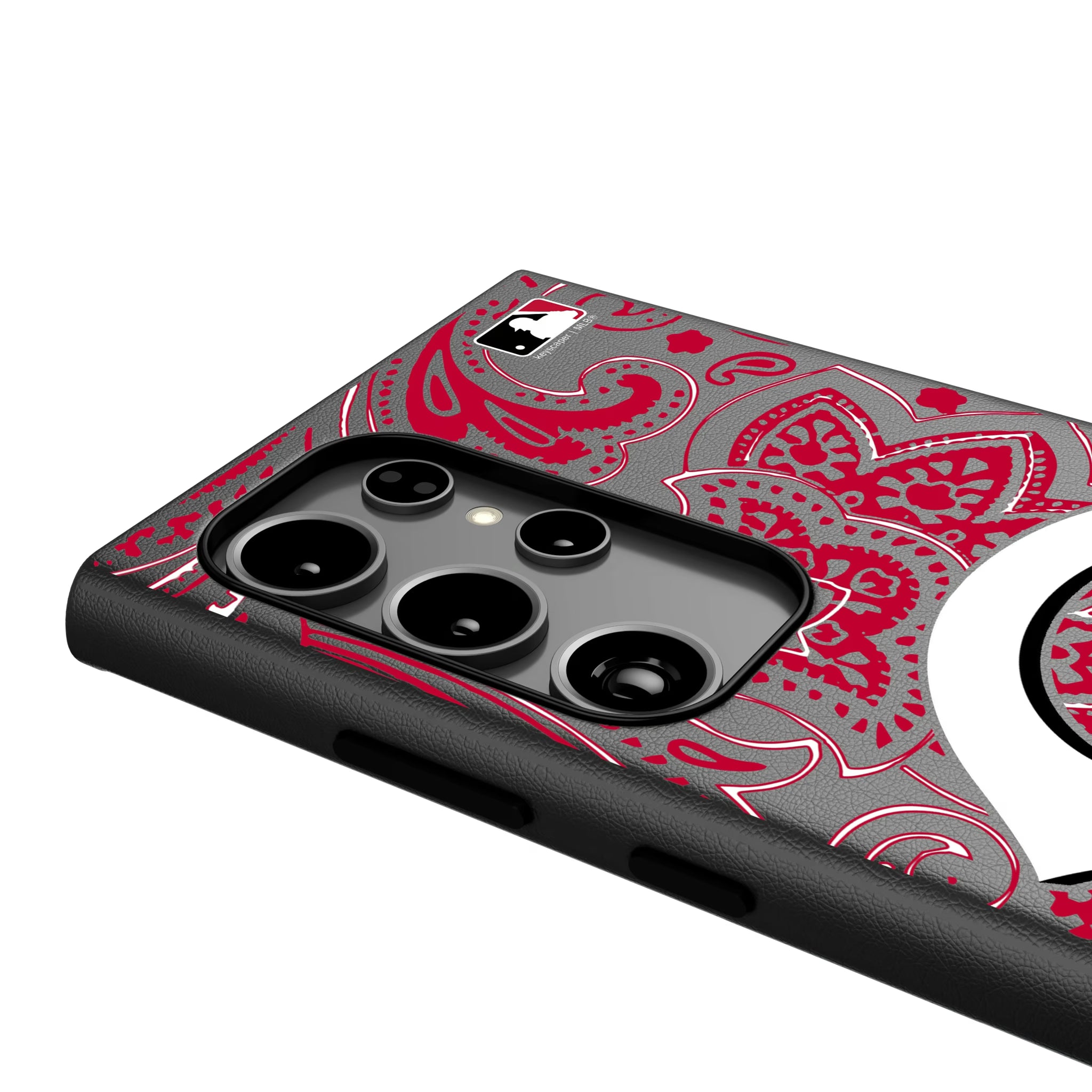 Cincinnati Reds Paisley Galaxy MagSafe Compatible Phone Case for Samsung Galaxy - Detail