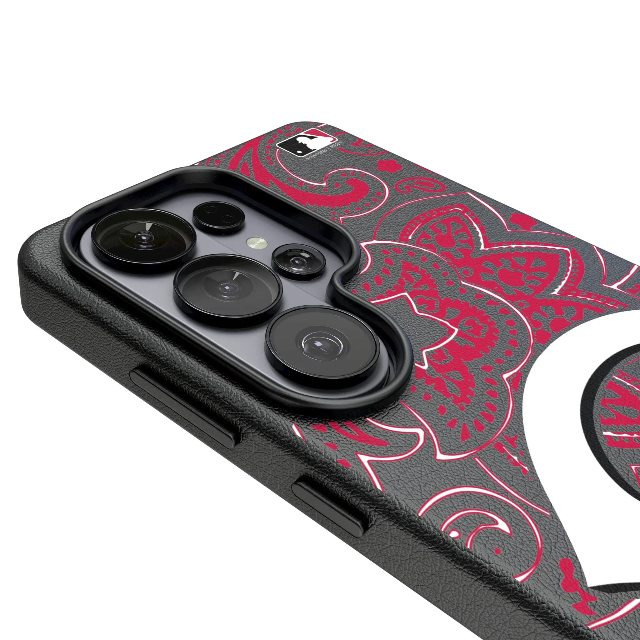 Cincinnati Reds Paisley Galaxy MagSafe Compatible Phone Case for Samsung Galaxy - Detail#Device_Galaxy S26 Ultra